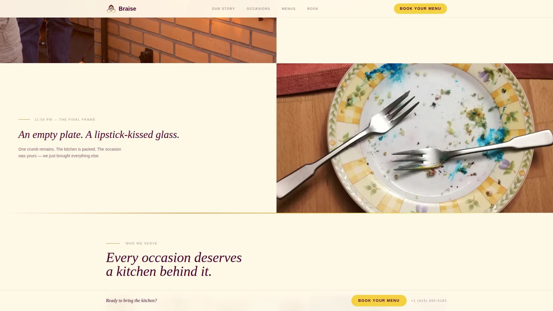 French Dining Booking Website Template