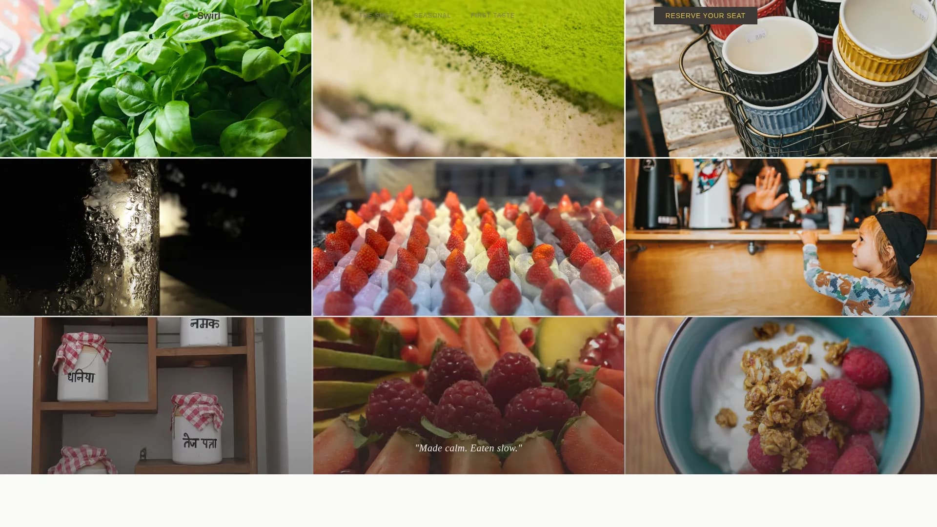 Frozen Yogurt Shop Seasonal Event Registration Website Template