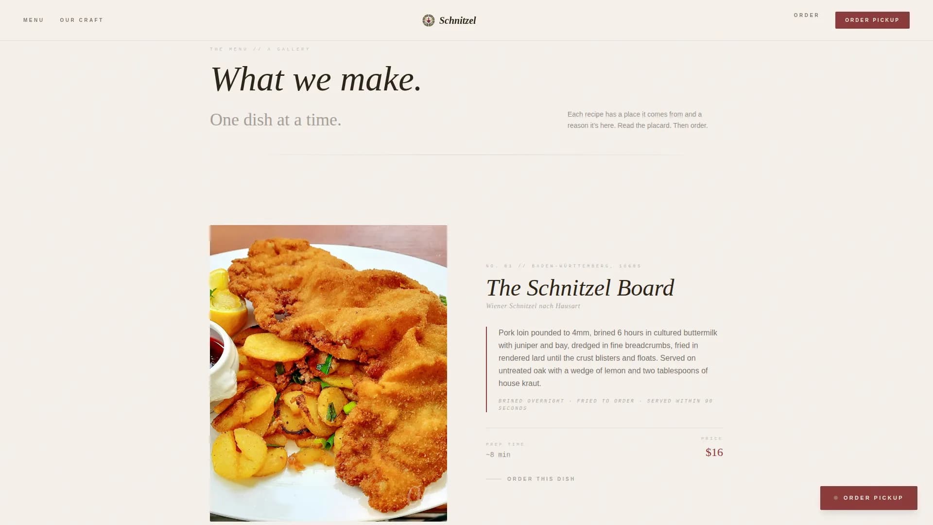Schnitzel — Authentic German Landing Page Template