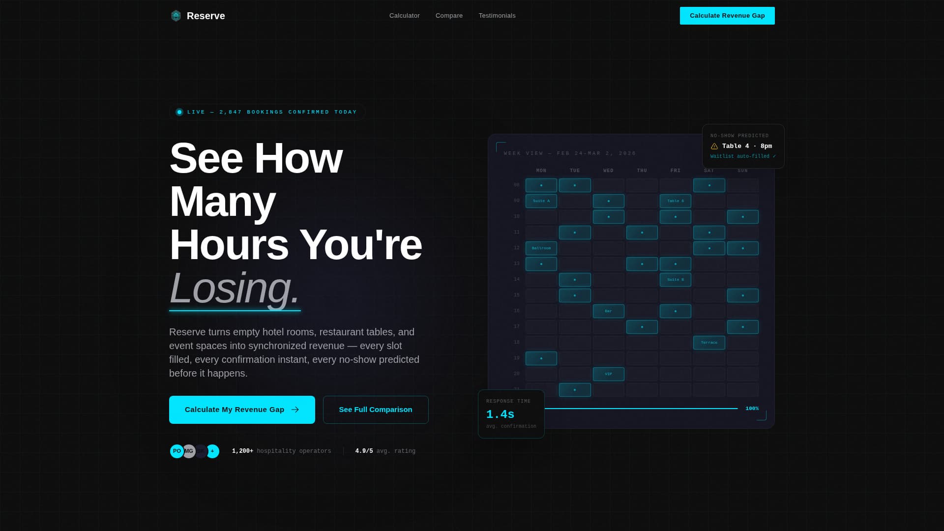 Hospitality Digital Presence Booking Website Template