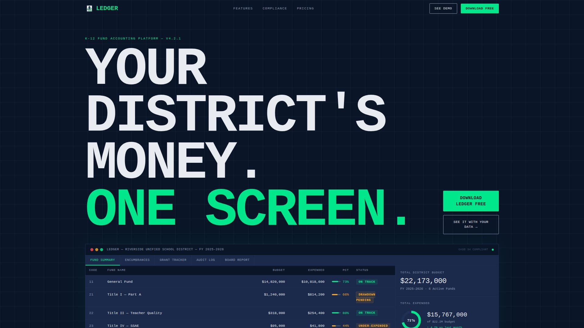Education Software Education Website Template