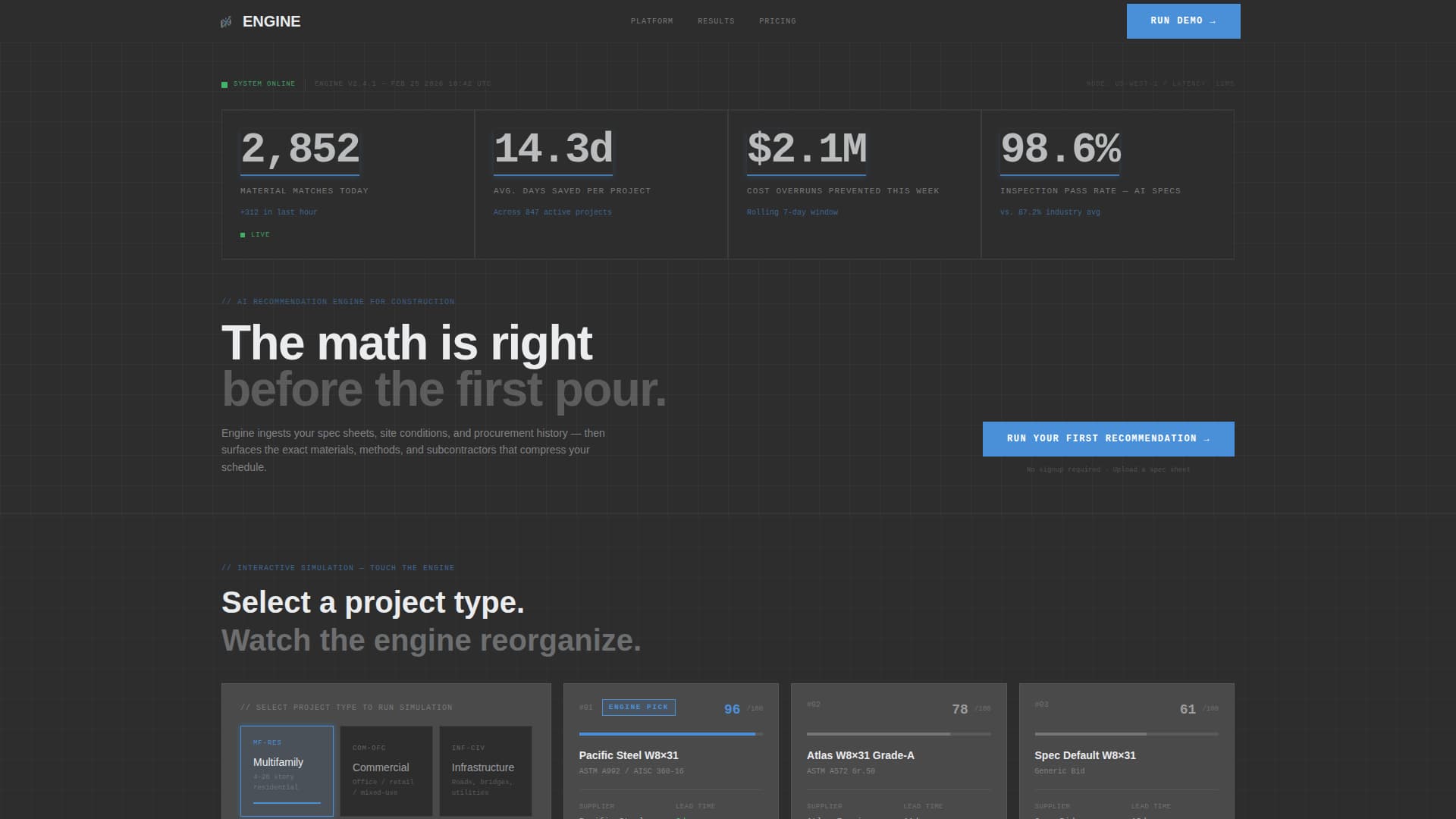 AI for Construction Professional Website Template
