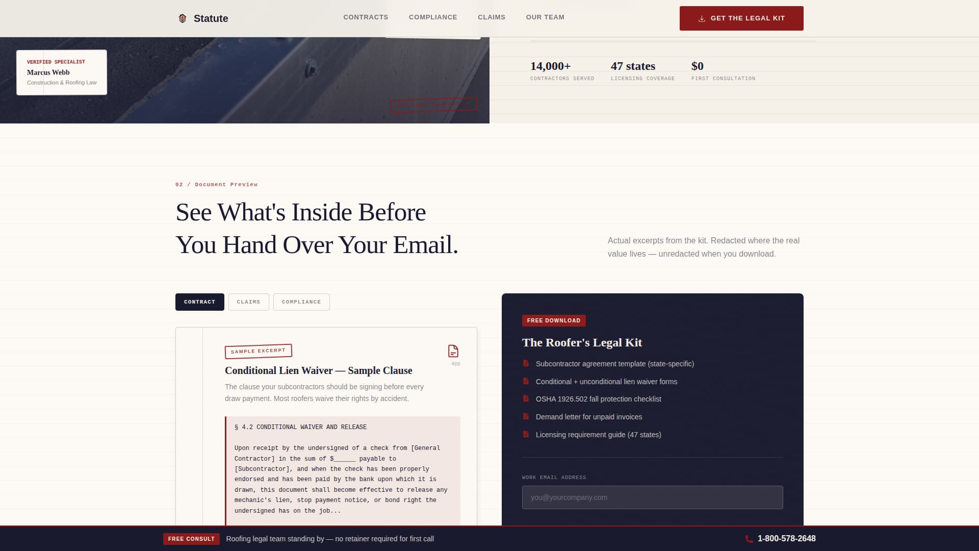 Roofer Reviews Website Template