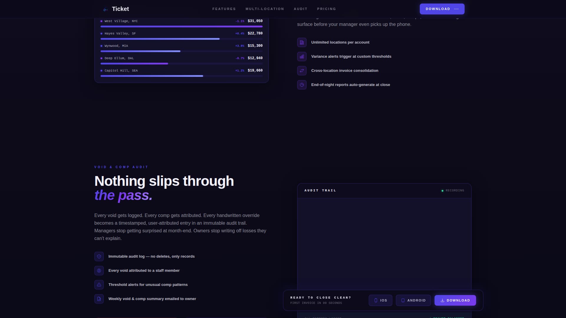 Restaurant Software & SaaS Professional Website Template