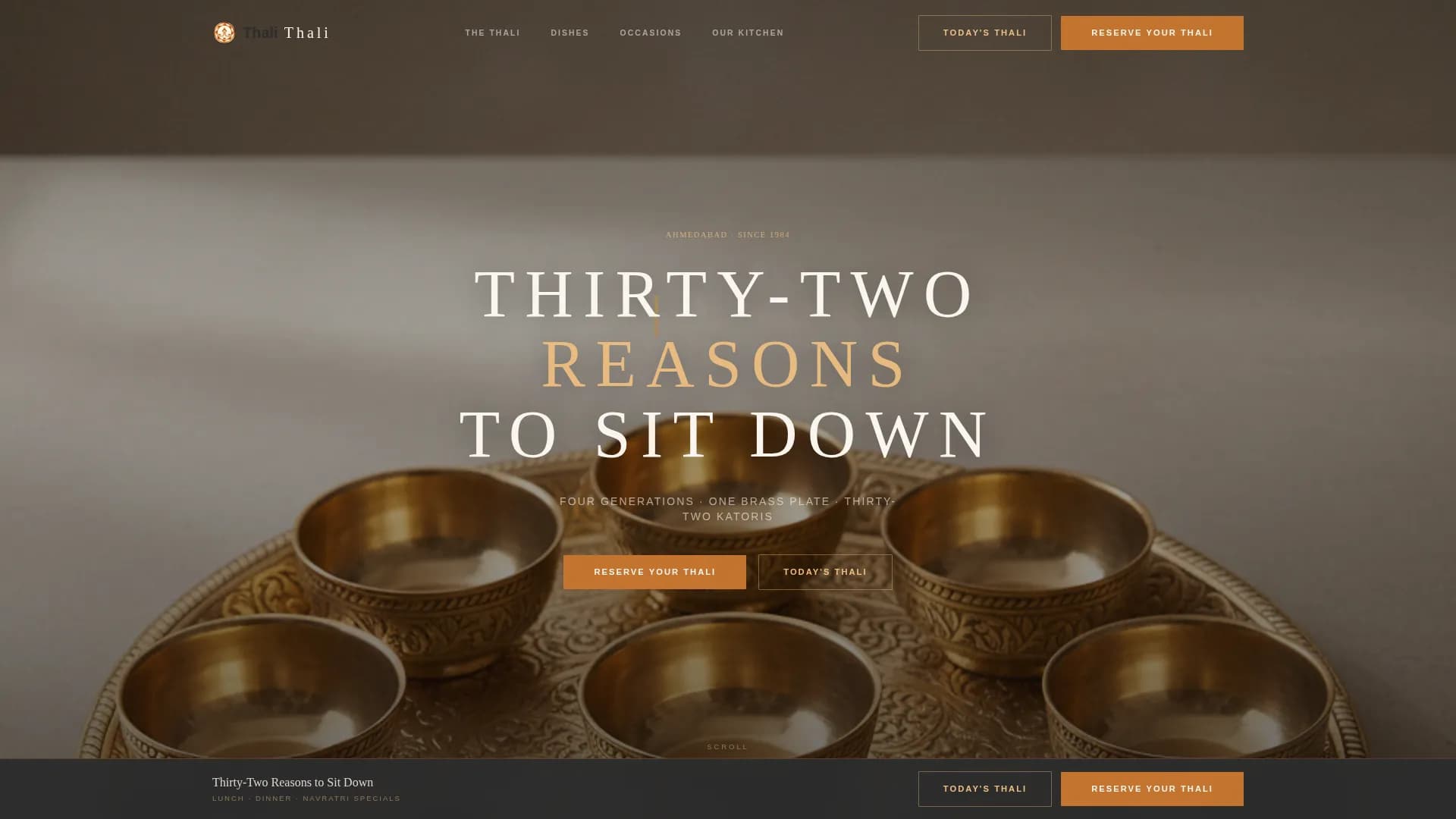 Regional & Specialty Restaurant Specialist Booking Website Template