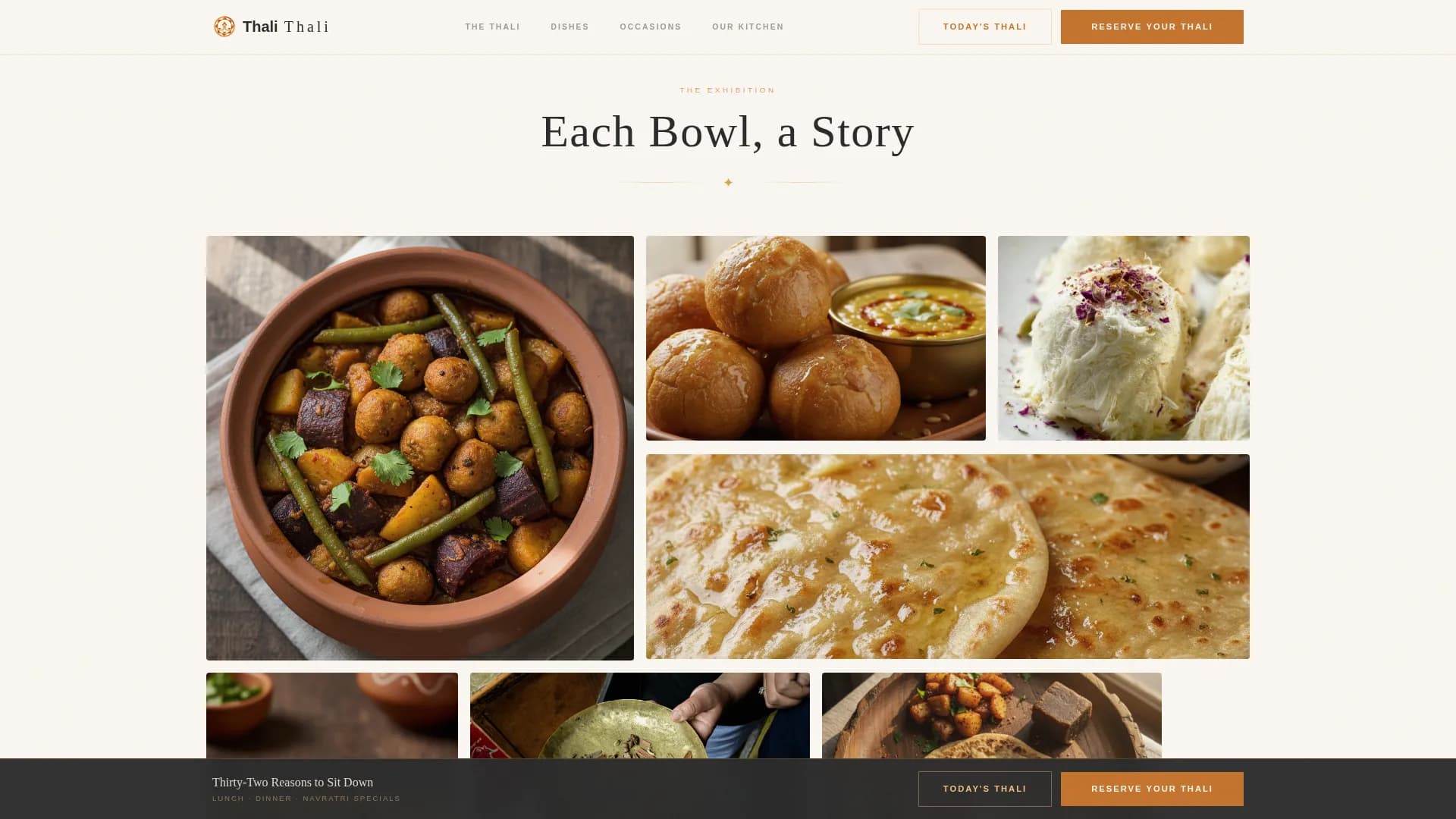 Regional & Specialty Restaurant Specialist Booking Website Template
