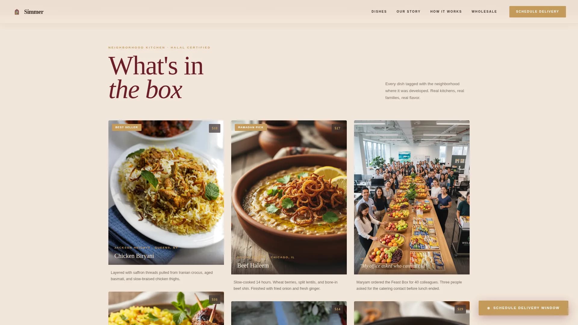 Halal Food & Dining Specialist Blog Website Template