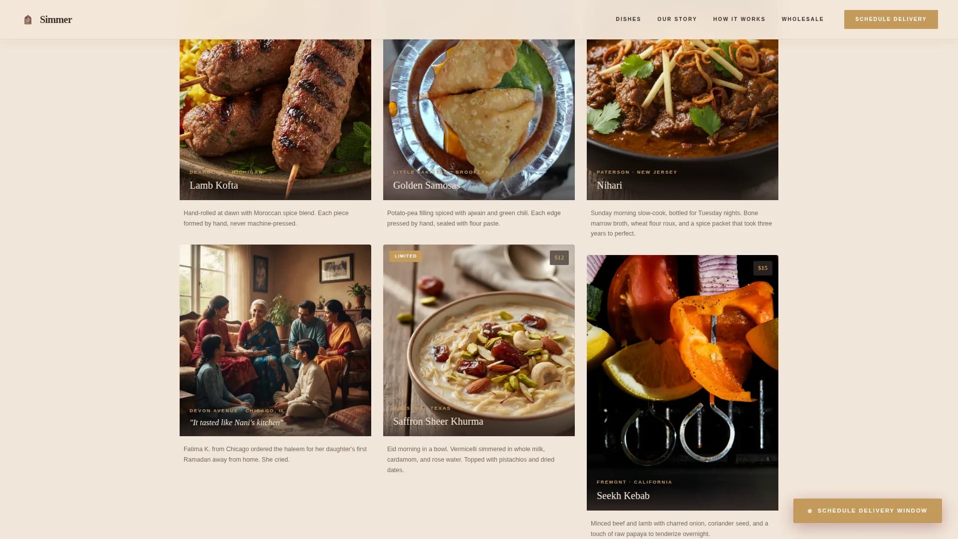 Halal Food & Dining Specialist Blog Website Template