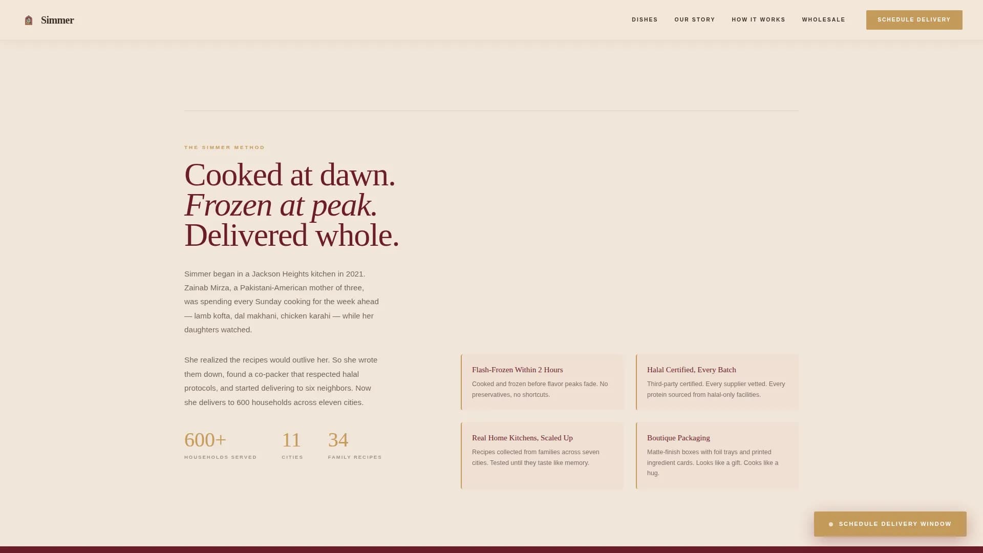 Halal Food & Dining Specialist Blog Website Template
