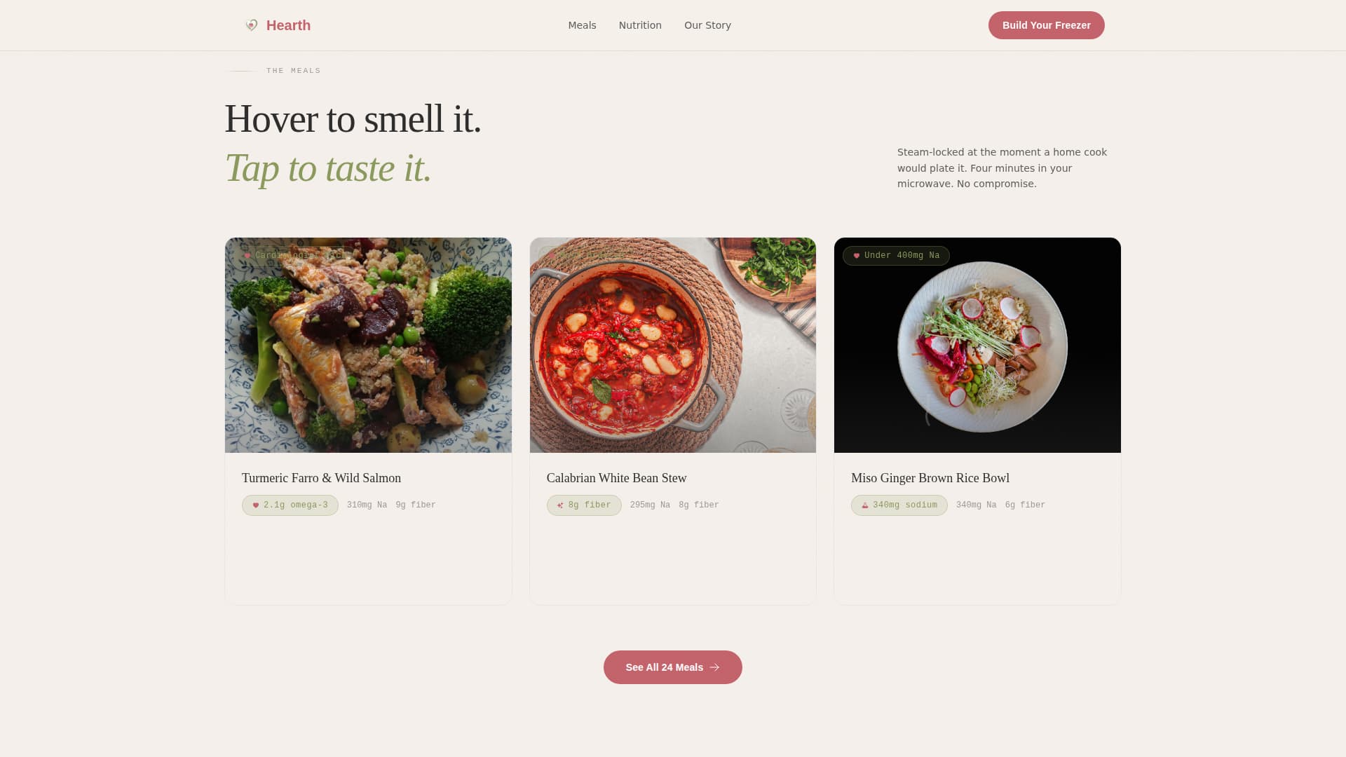 Hearth - Nourishing Hearthealthy Landing Page Template
