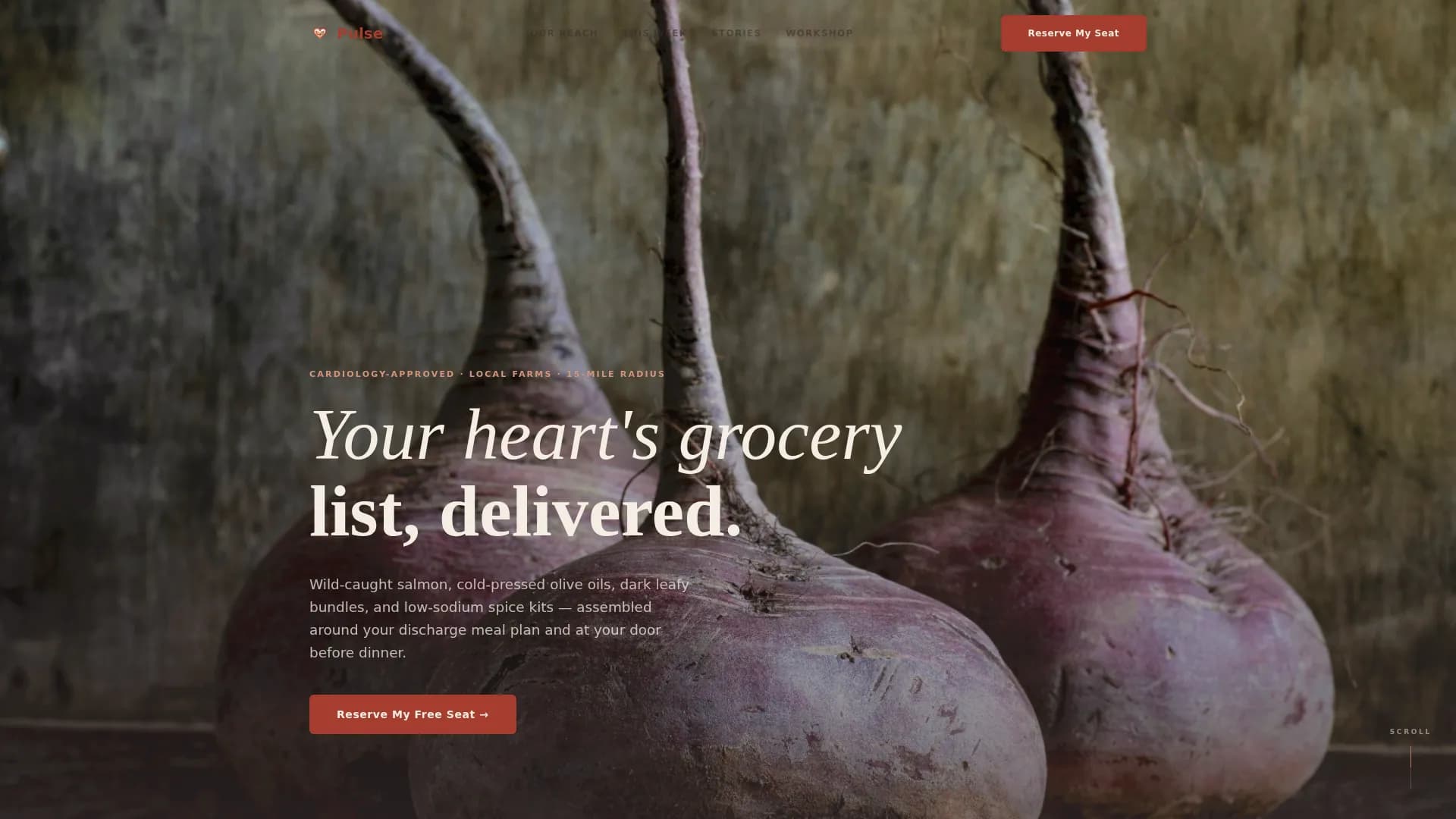 Vitals — Premium Organic Grocery Landing Page Template