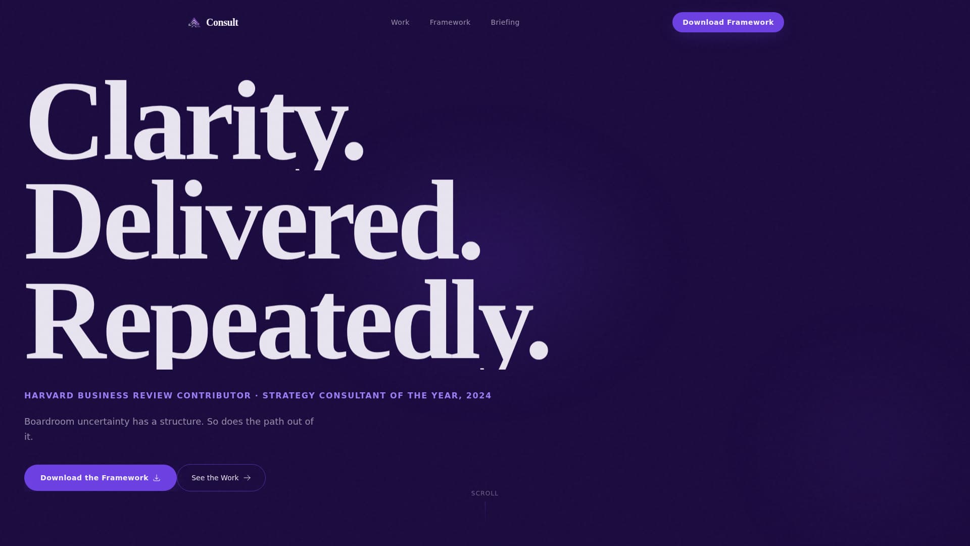 Consultant Career Portfolio Website Template