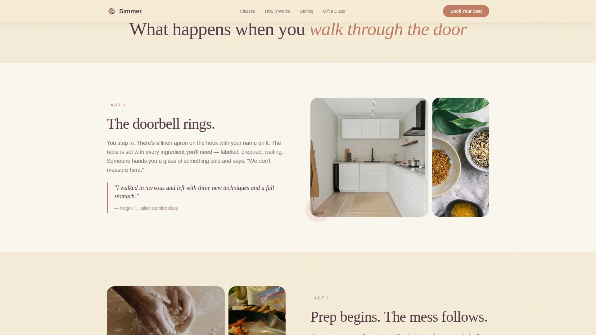 Culinary School & Education Booking Website Template