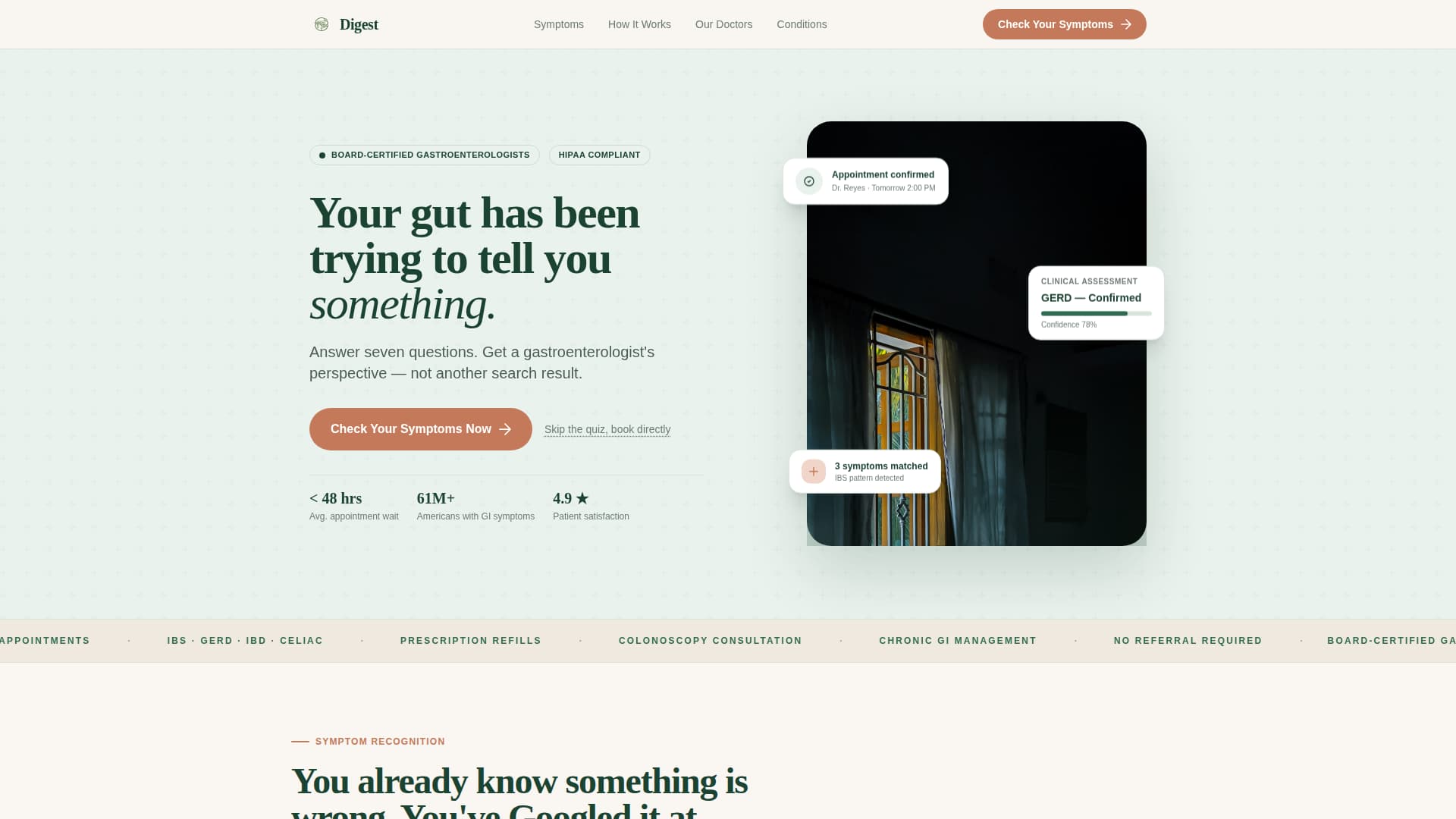 Digest - Trusted Gastroenterology Landing Page Template