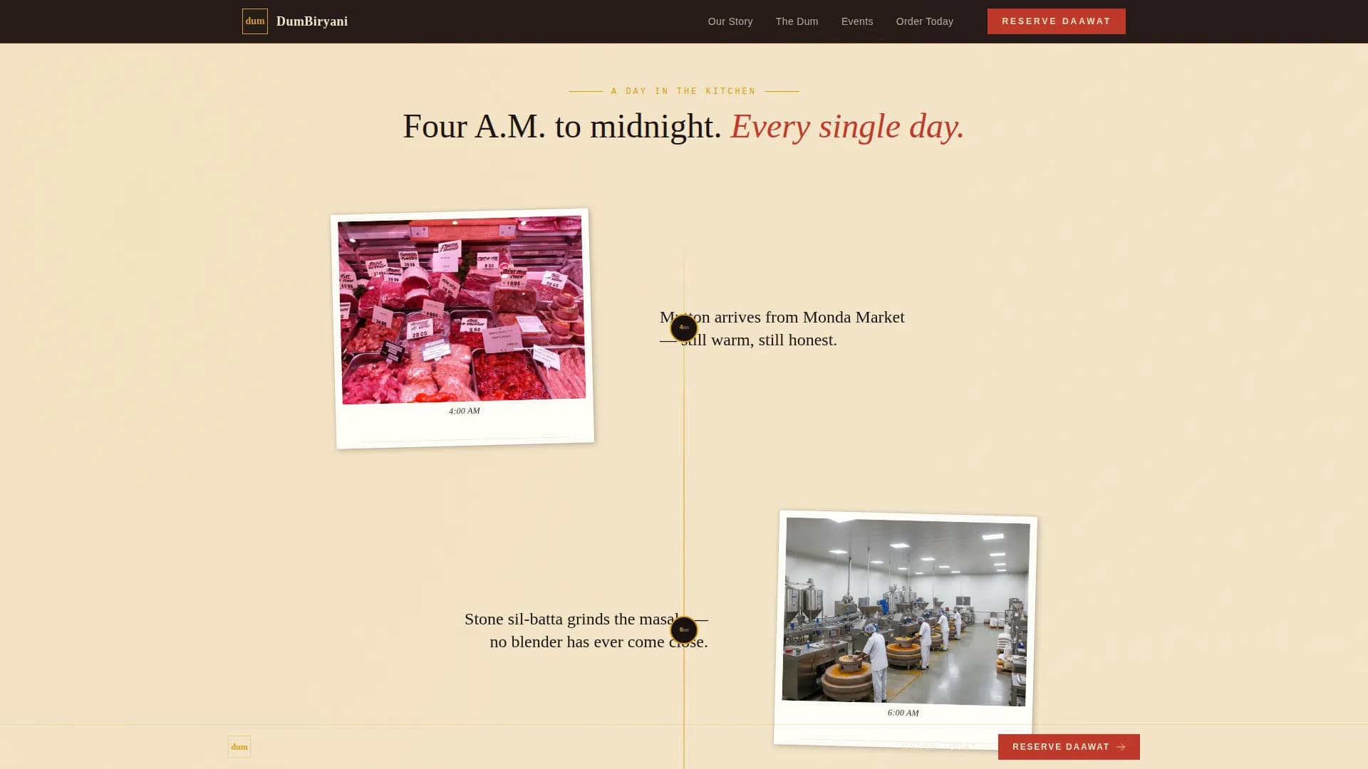 Regional & Specialty Restaurant Booking Website Template