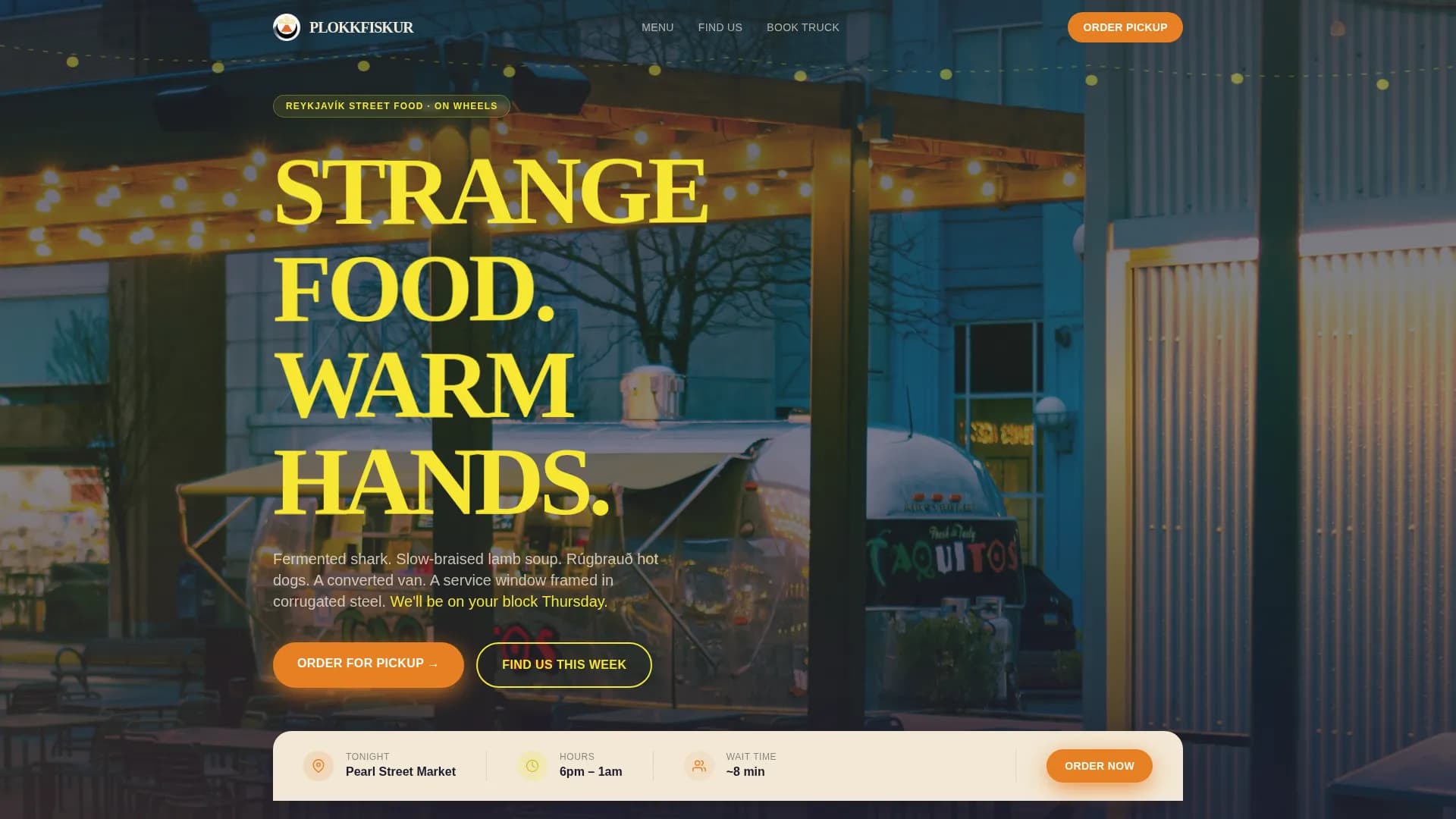 Plokkfiskur — Authentic Icelandic Cuisine Landing Page Template