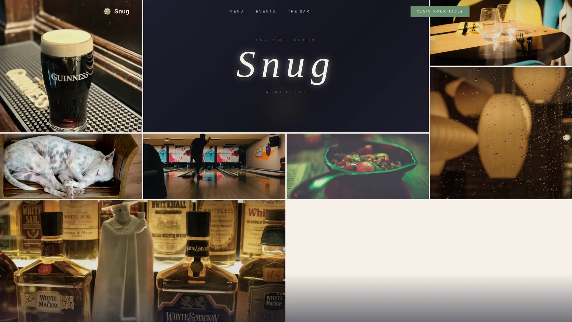 Irish Pub Neighborhood Experience & Events Website Template