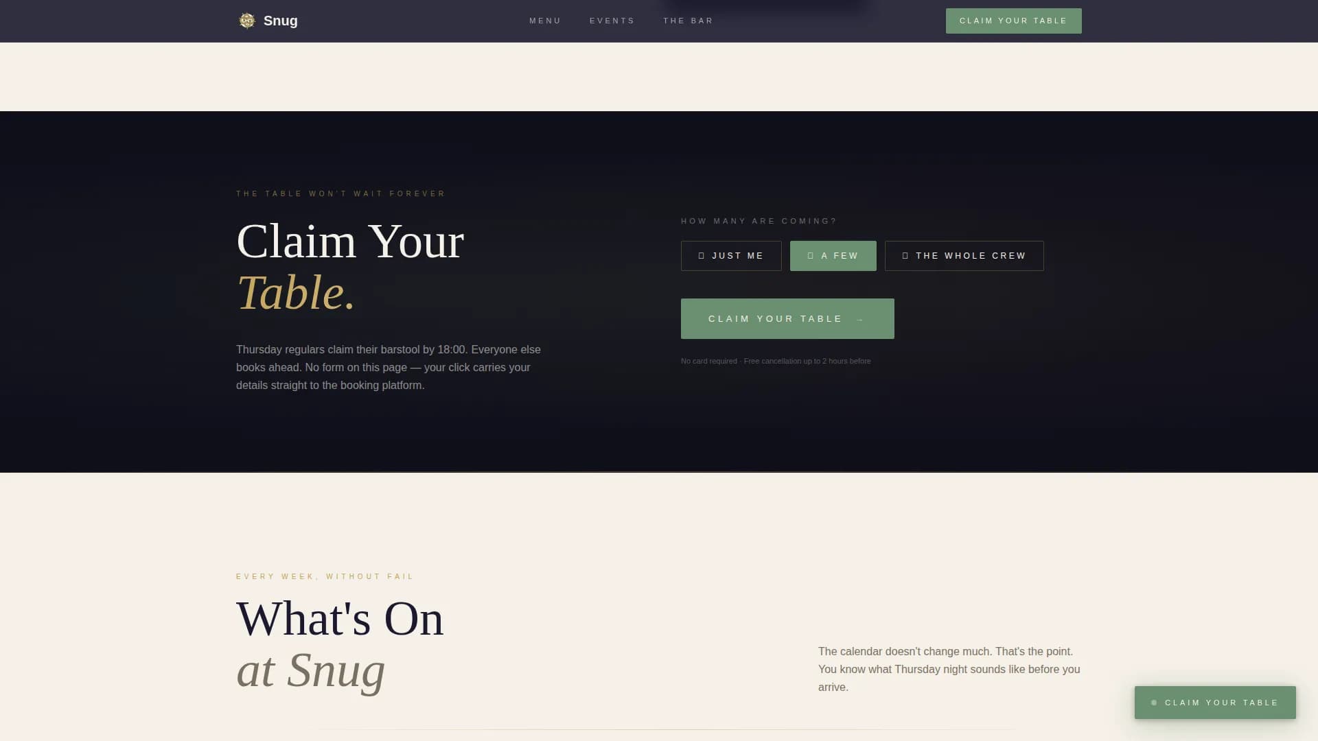 Irish Pub Neighborhood Experience & Events Website Template
