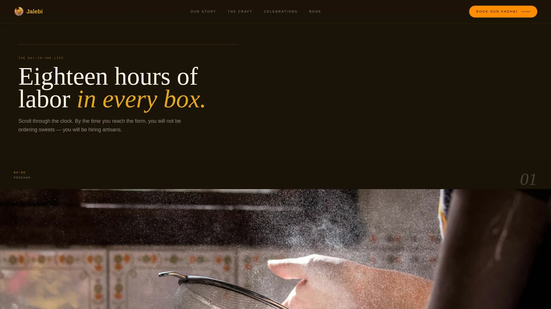 Jalebi — Premium Indian Sweets Landing Page Template