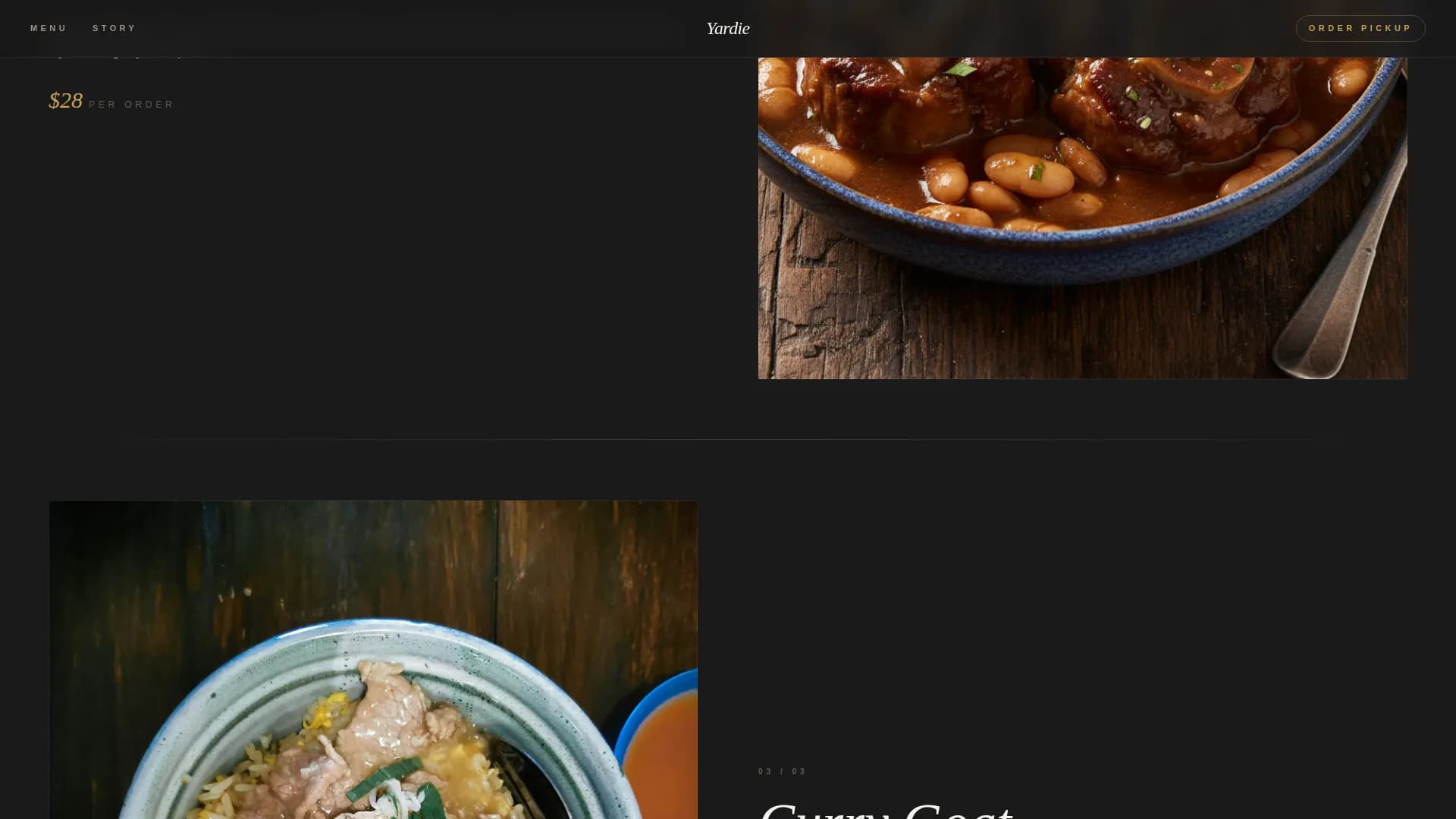 Jamaican Cuisine Blog Website Template