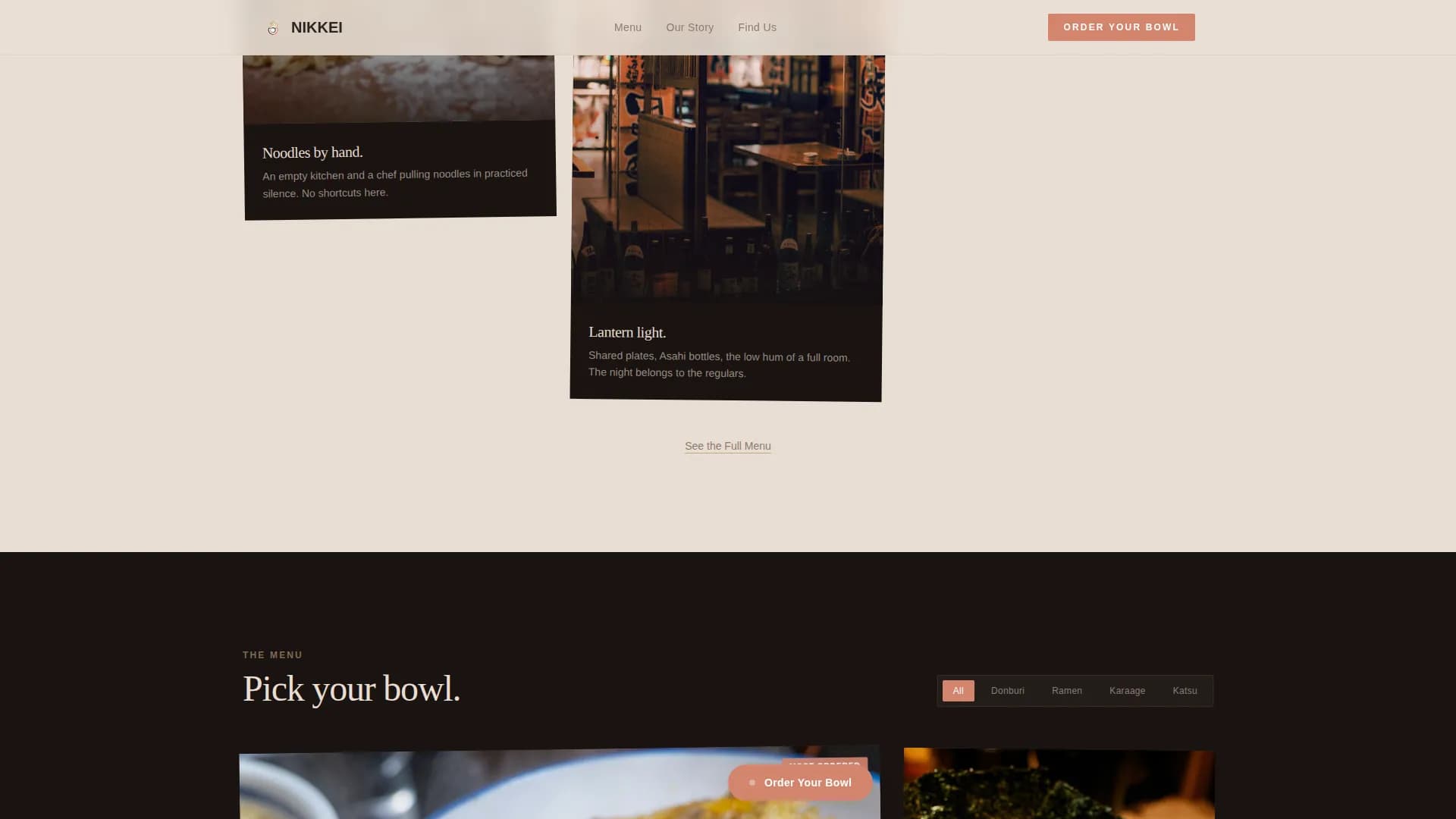 Umami — Elegant Japanese Counter Landing Page Template