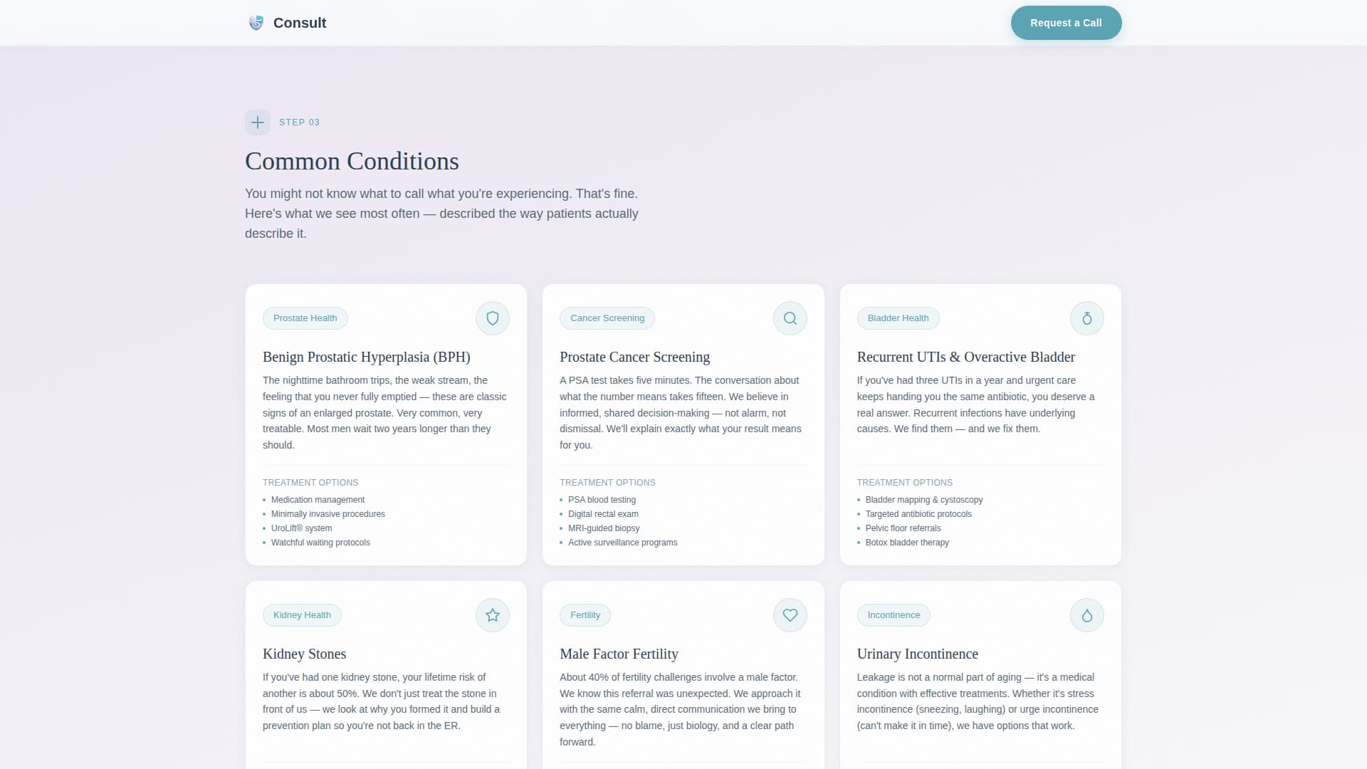 Urologist Professional Website Template