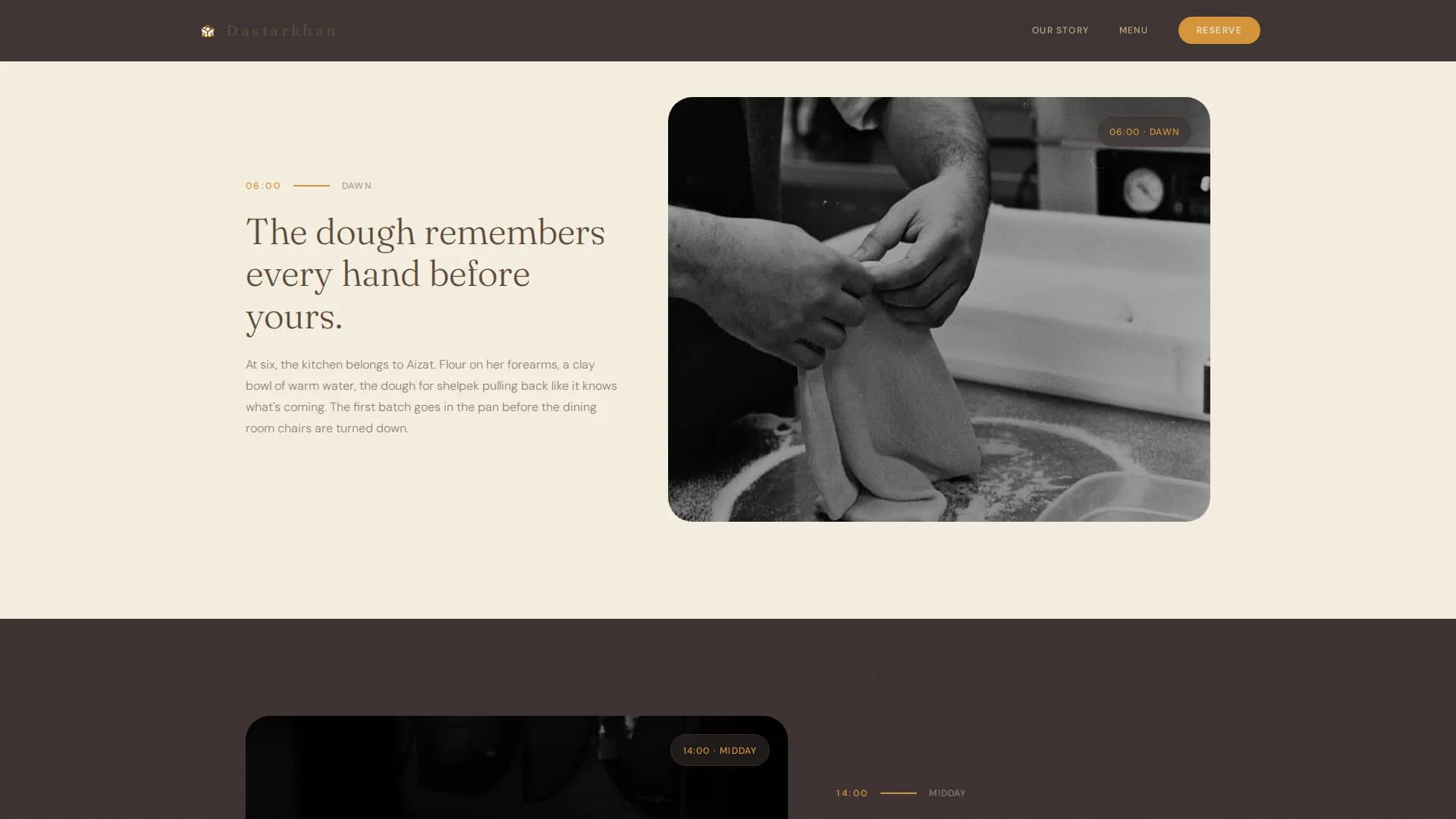 Nomad — Refined Kazakh Tavern Landing Page Template