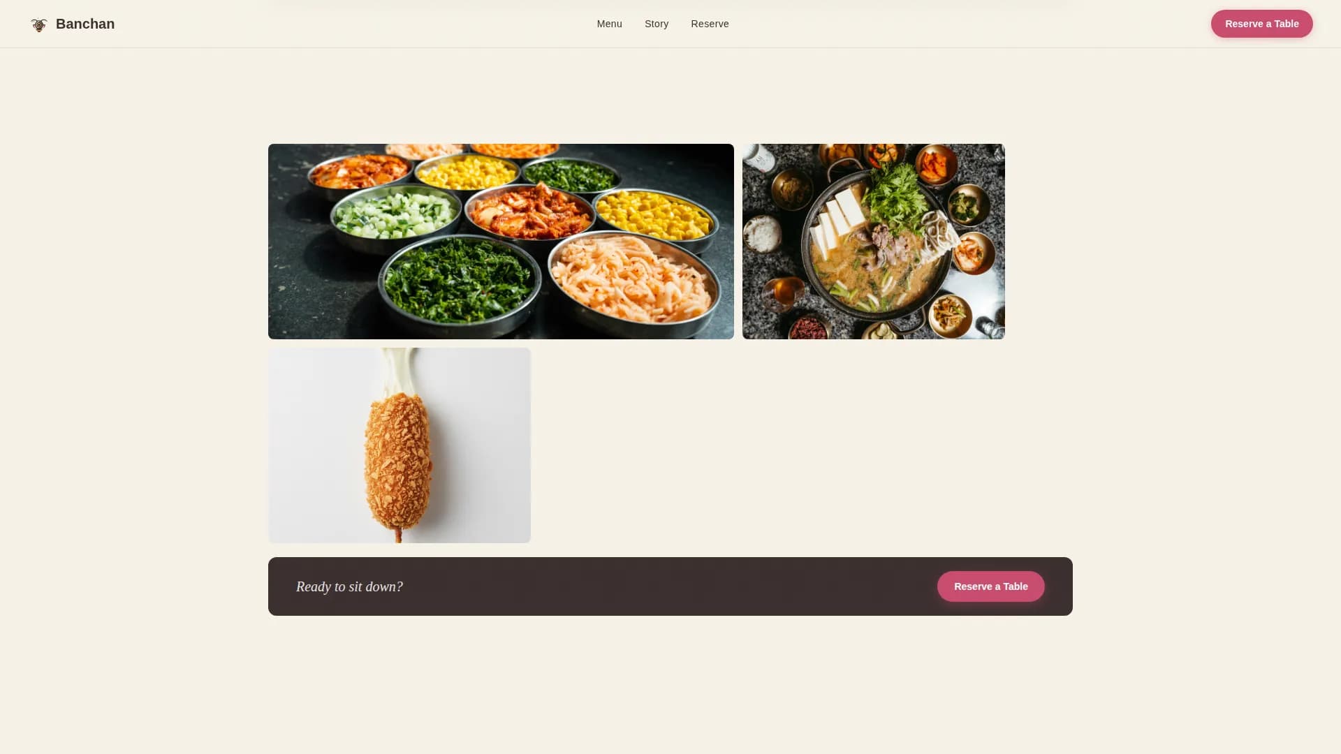 Kimchi — Authentic Korean Restaurant Landing Page Template
