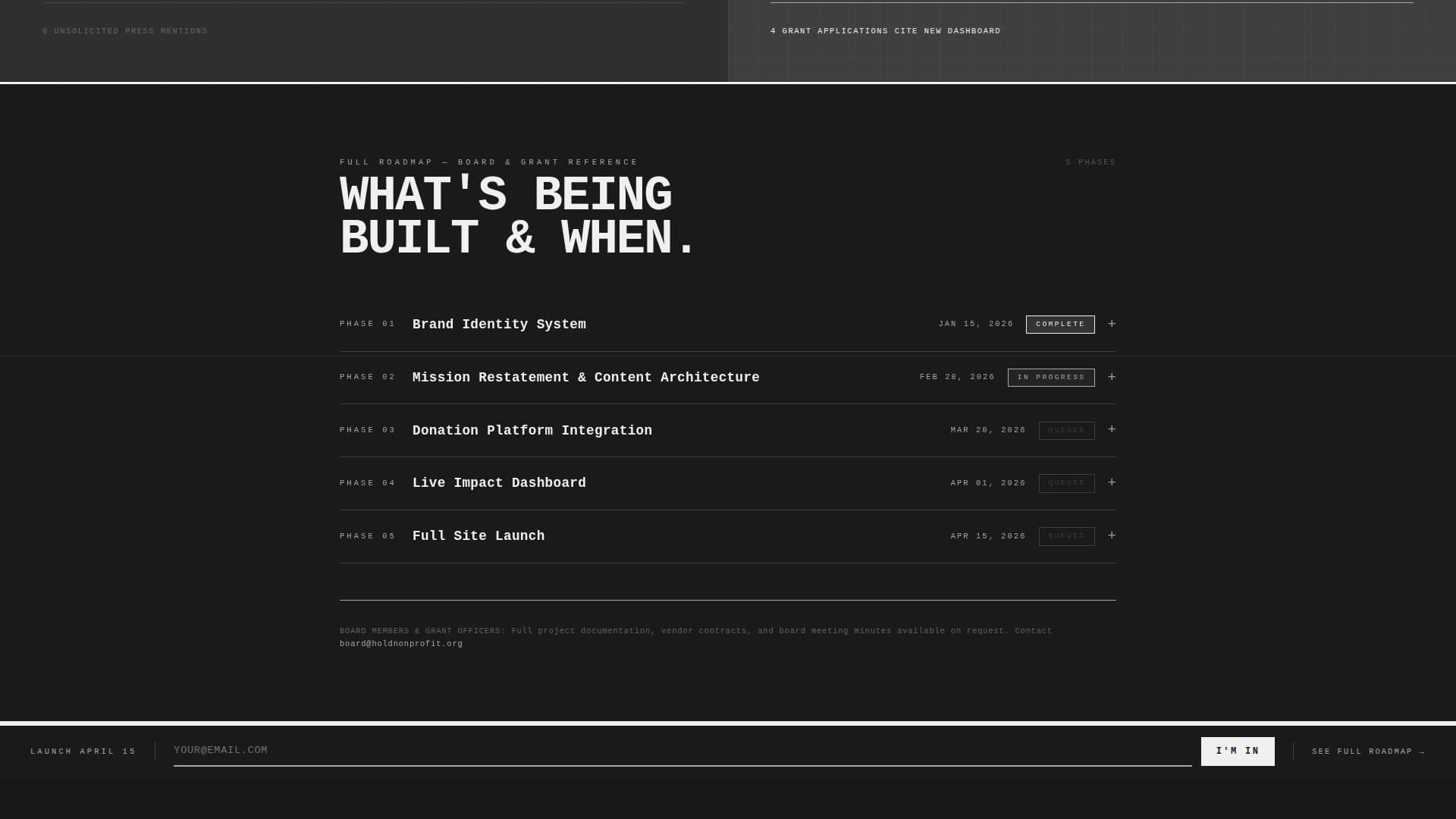 Nonprofit Organization Maintenance Website Template