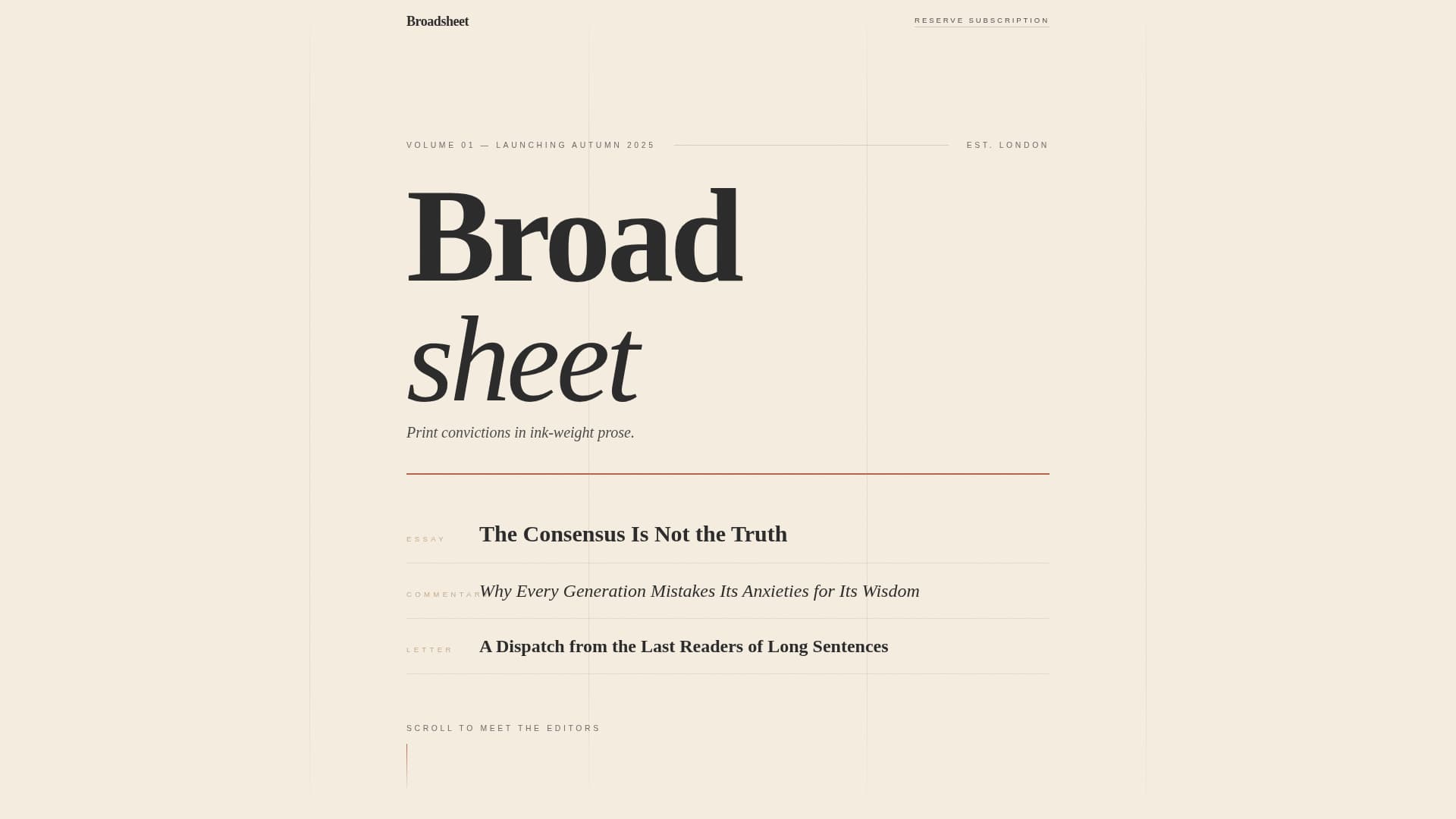 News & Magazine Pre-Launch Website Template