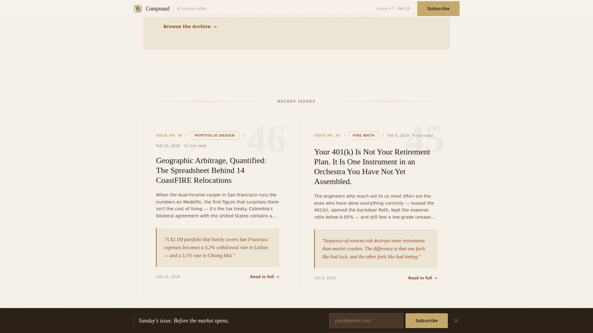FIRE (Financial Independence) Content Reviews Website Template