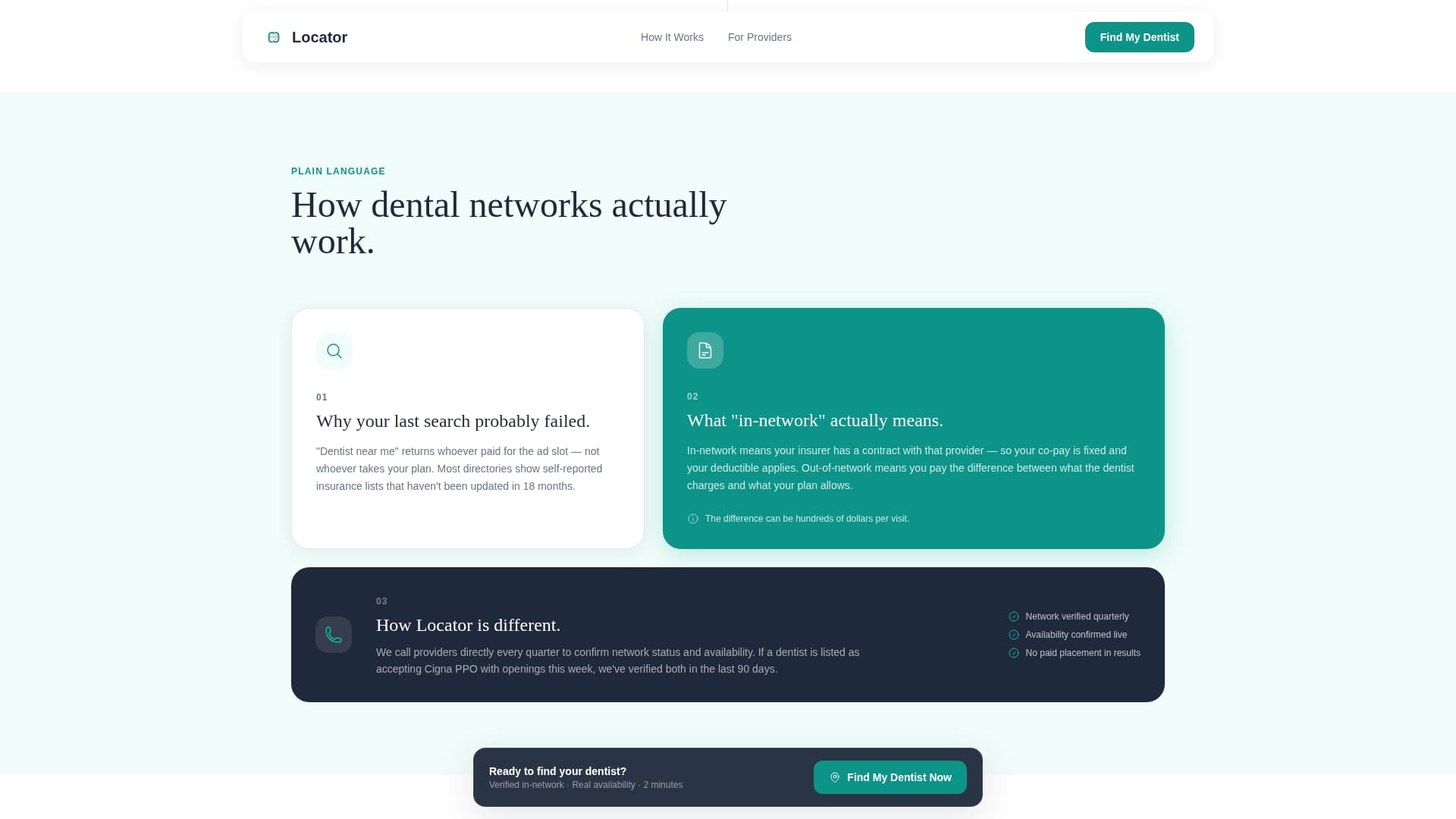 Dentist Directory & Insurance-Aware Provider Finder Website Template