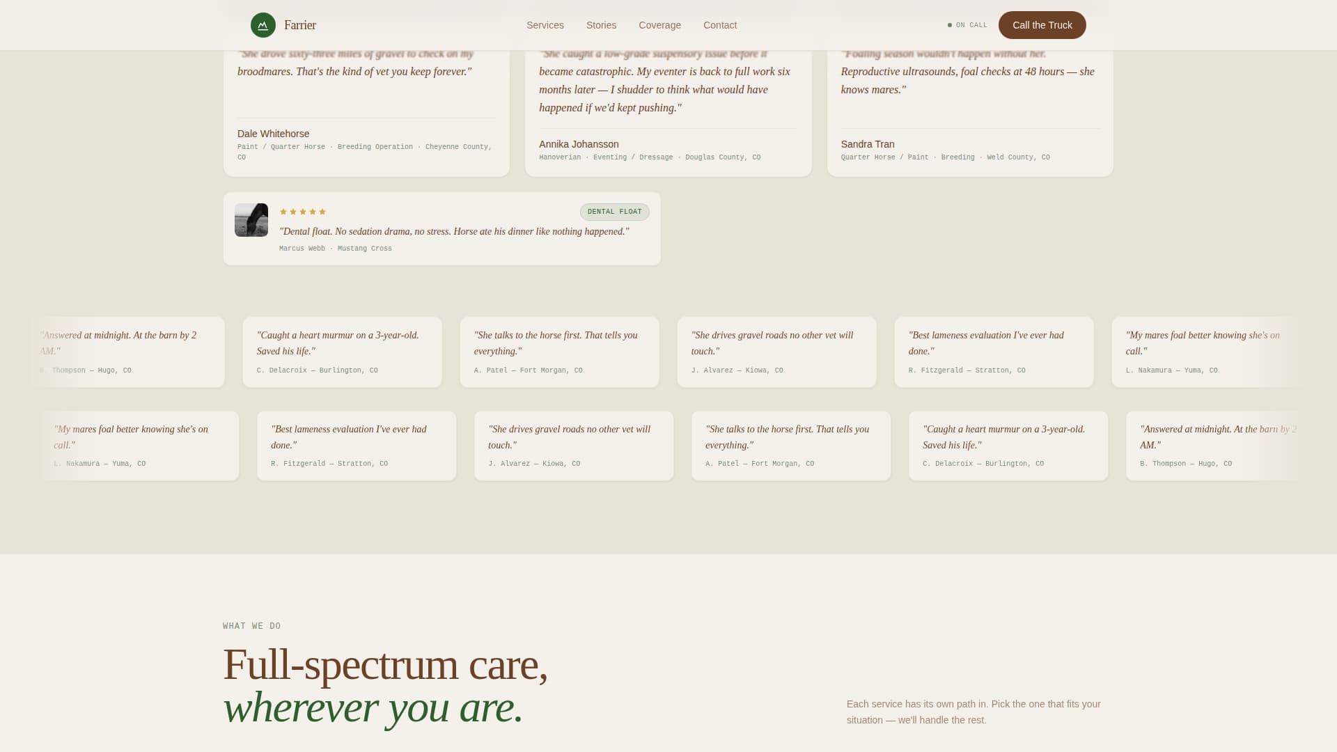 Horse & Equestrian Booking Website Template