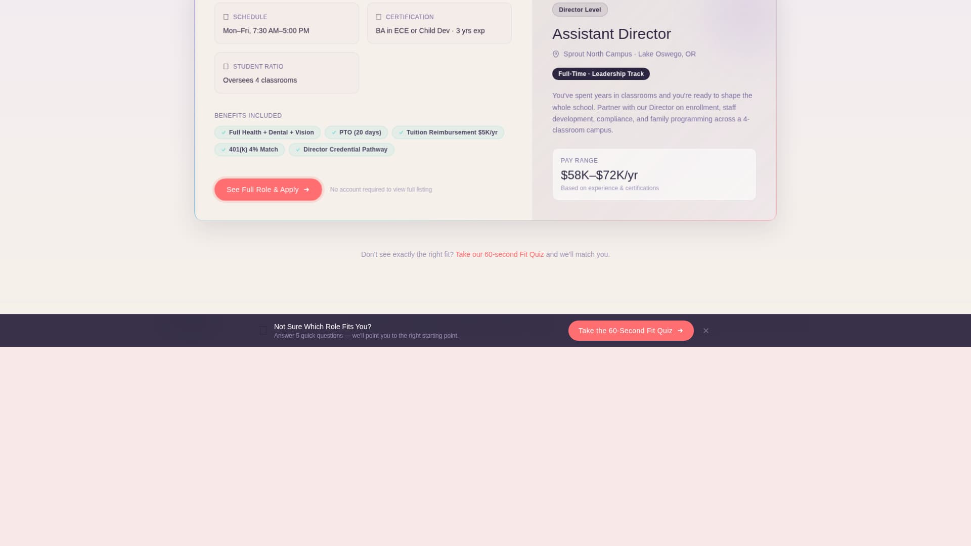 Sprout - Dynamic Preschool Landing Page Template