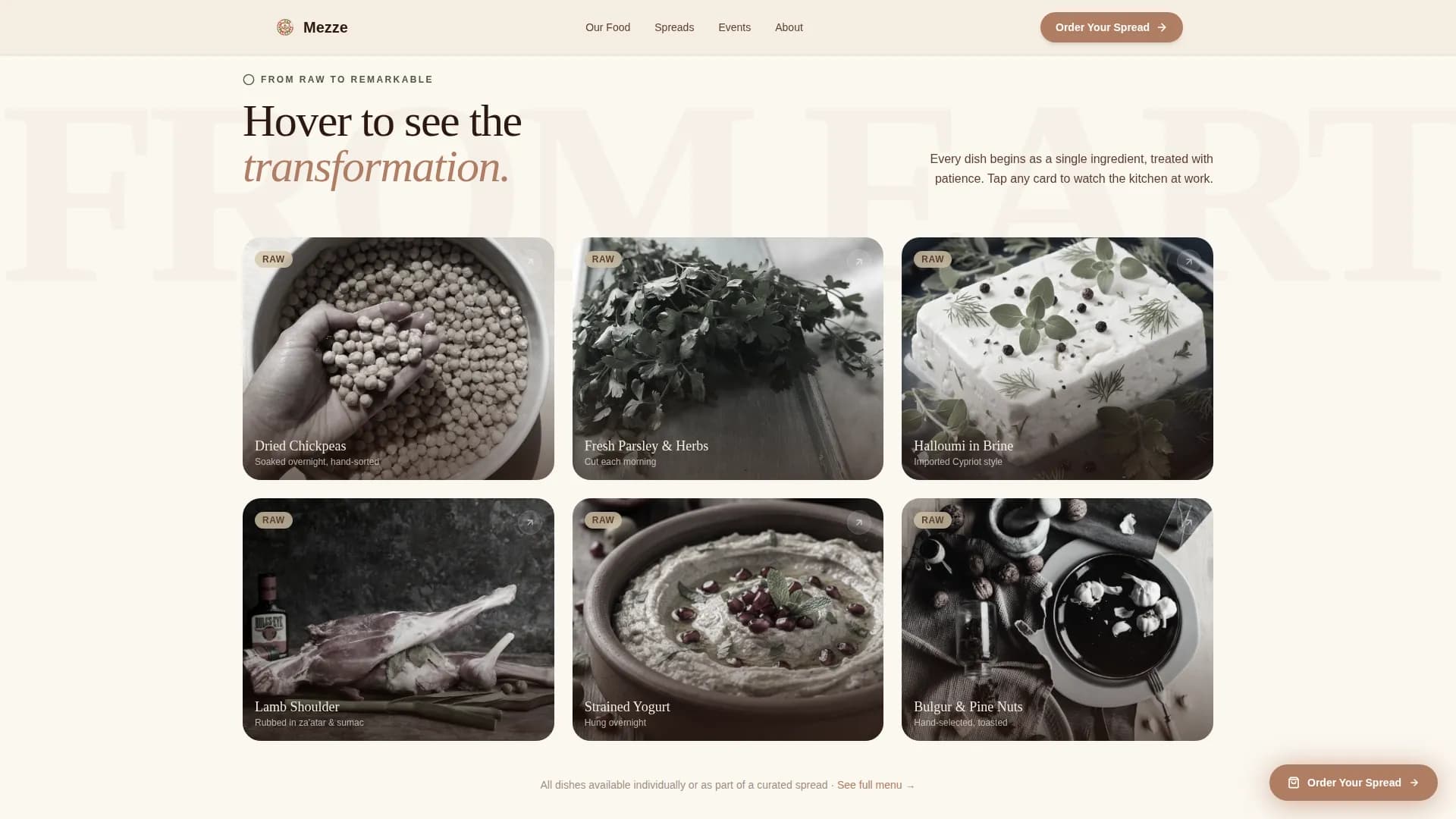 Middle Eastern Cuisine & Dining Local Booking Website Template