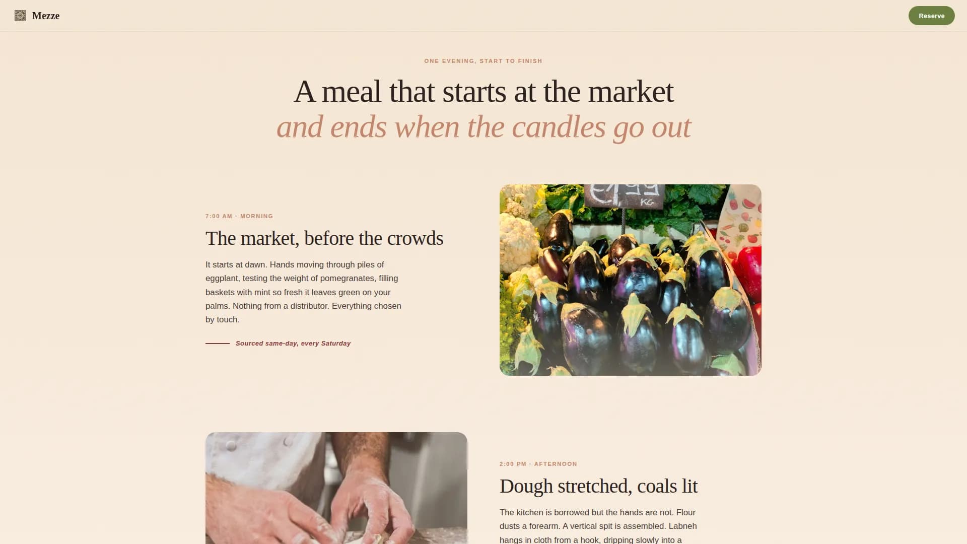 Middle Eastern Cuisine & Dining Residential Booking Website Template