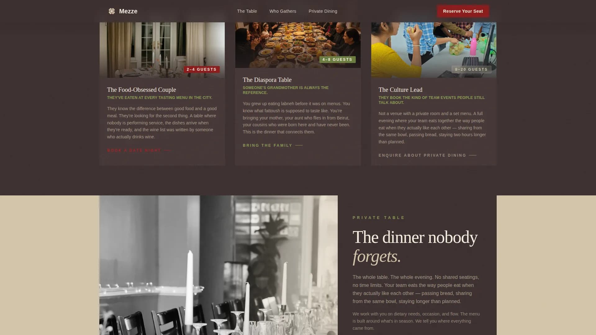 Middle Eastern Cuisine & Dining Independent Professional Website Template