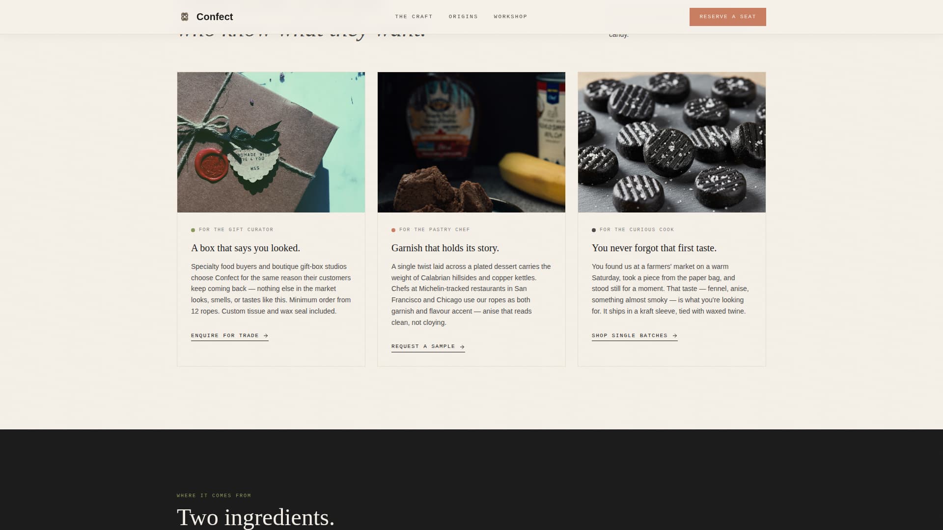 Chocolate & Confectionery Professional Website Template