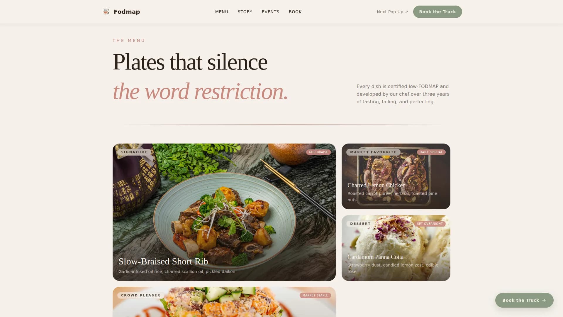 Digest — Premium FODMAP Dining Landing Page Template