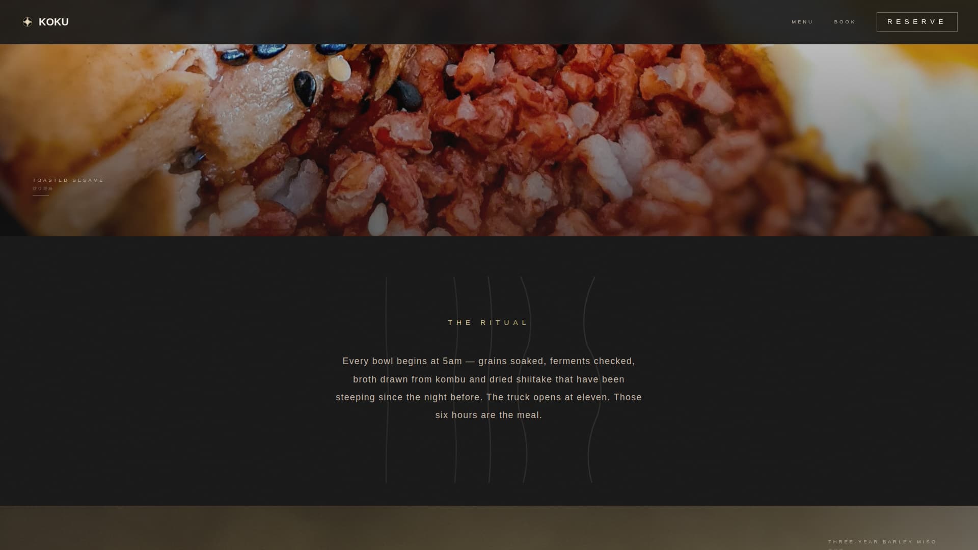 Macrobiotic Food & Dining Booking Website Template