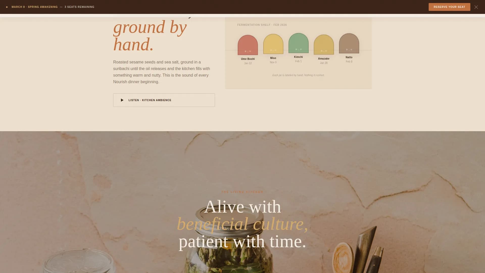 Zenith — Premium Macrobiotics Landing Page Template