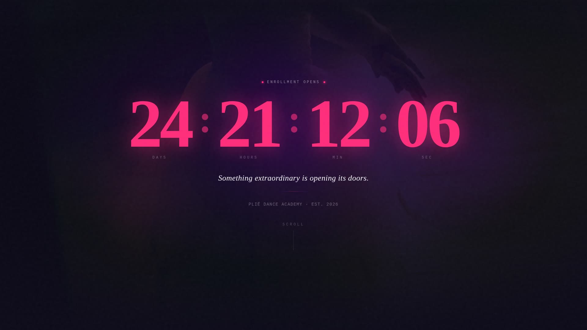 Pli - Immersive Danceacademy Landing Page Template