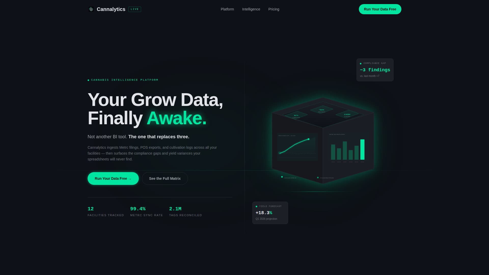 AI for Cannabis Professional Website Template
