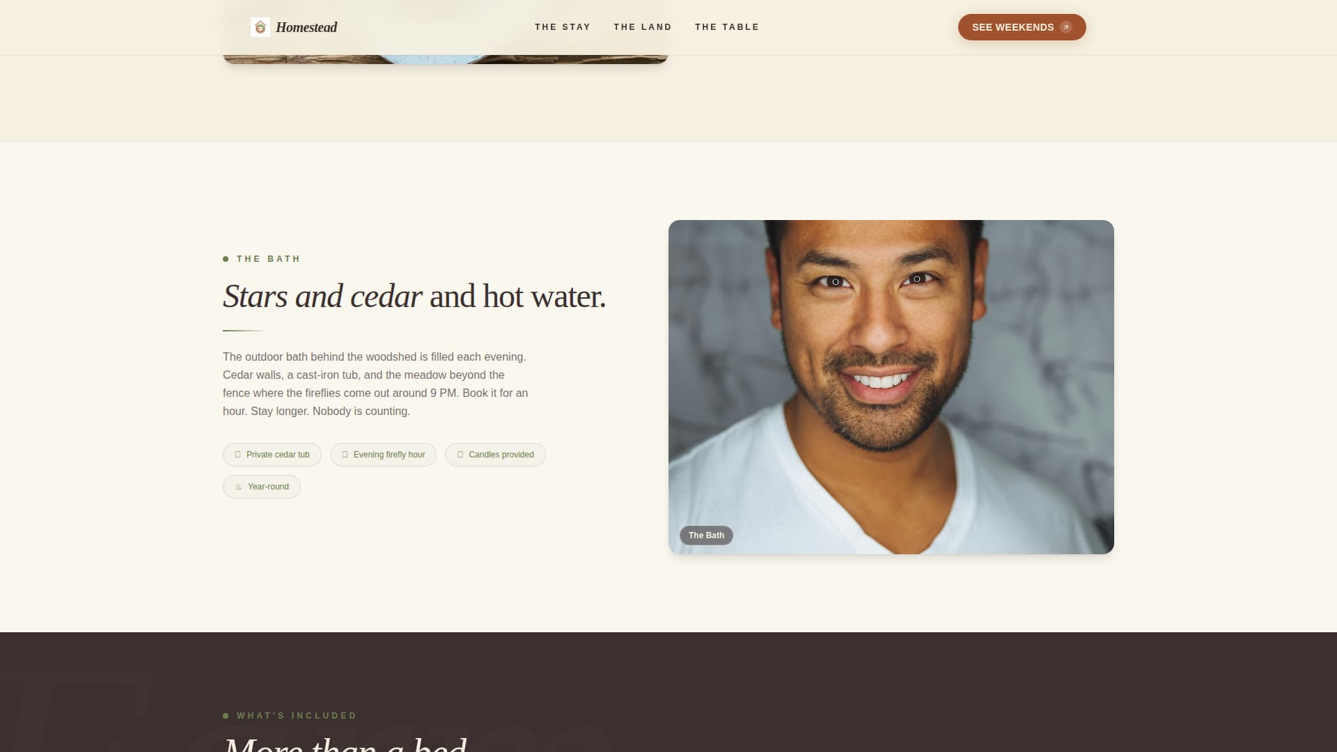 Homestead - Rustic Farmstay Landing Page Template
