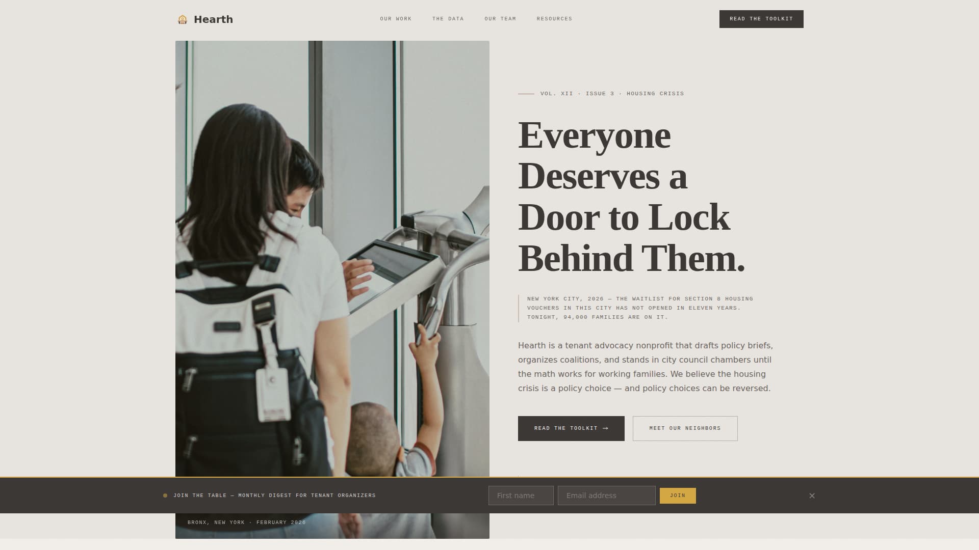 Hearth - Compassionate Housing Landing Page Template