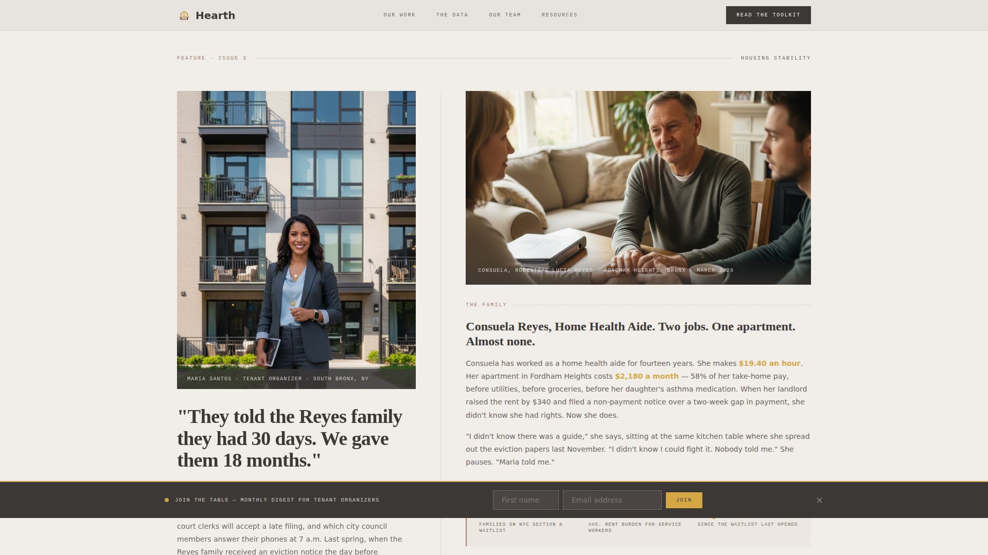 Hearth - Compassionate Housing Landing Page Template