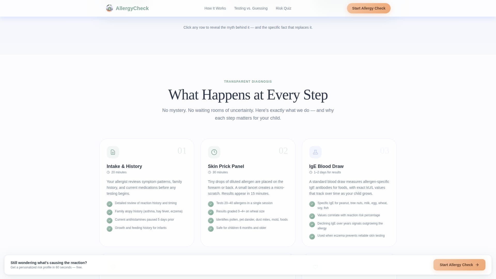 Clarity — Certified Children Allergy Clinic Landing Page Template
