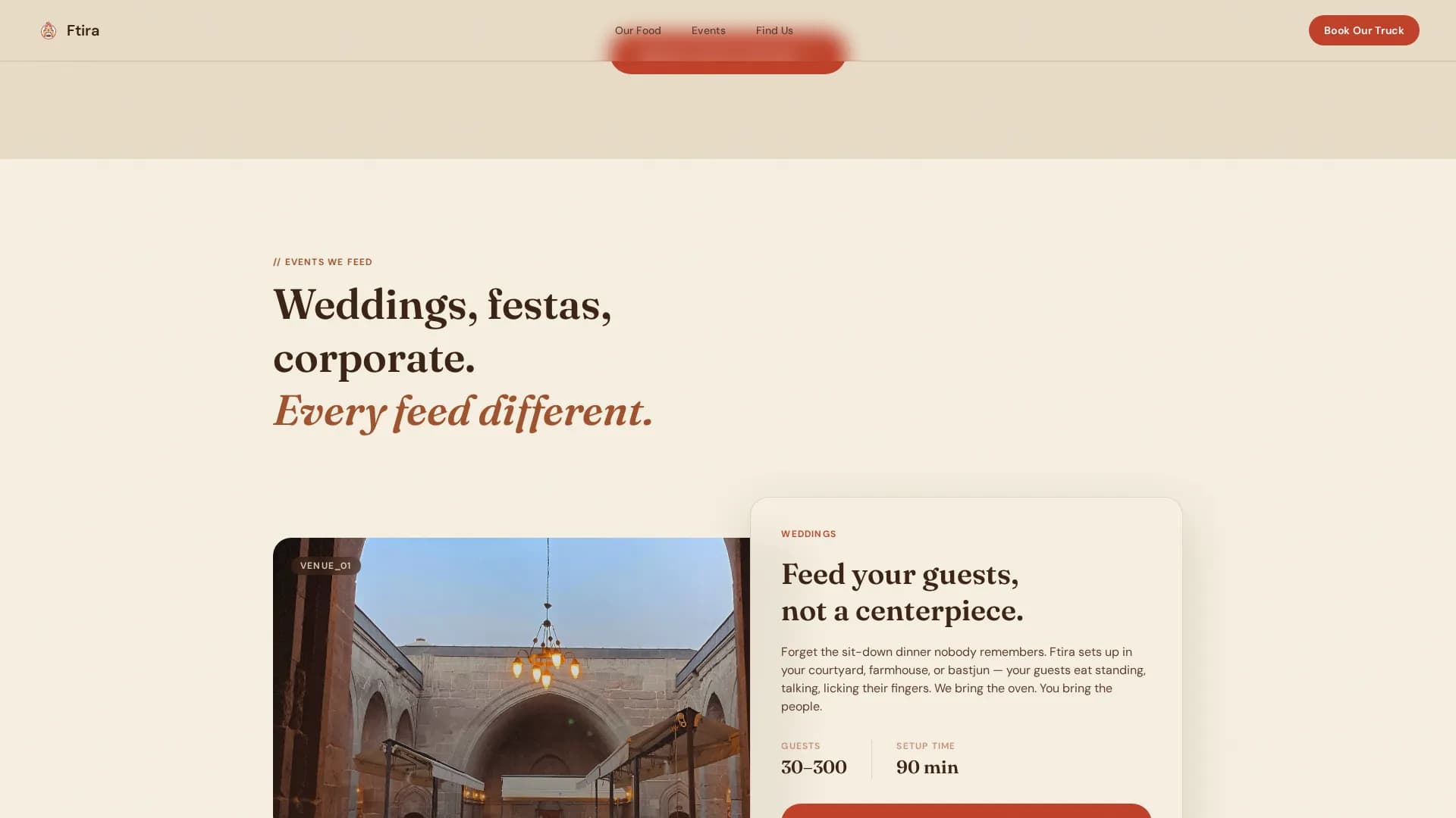 Plancha — Luxe Minimal Mexican Food Truck Landing Page Template