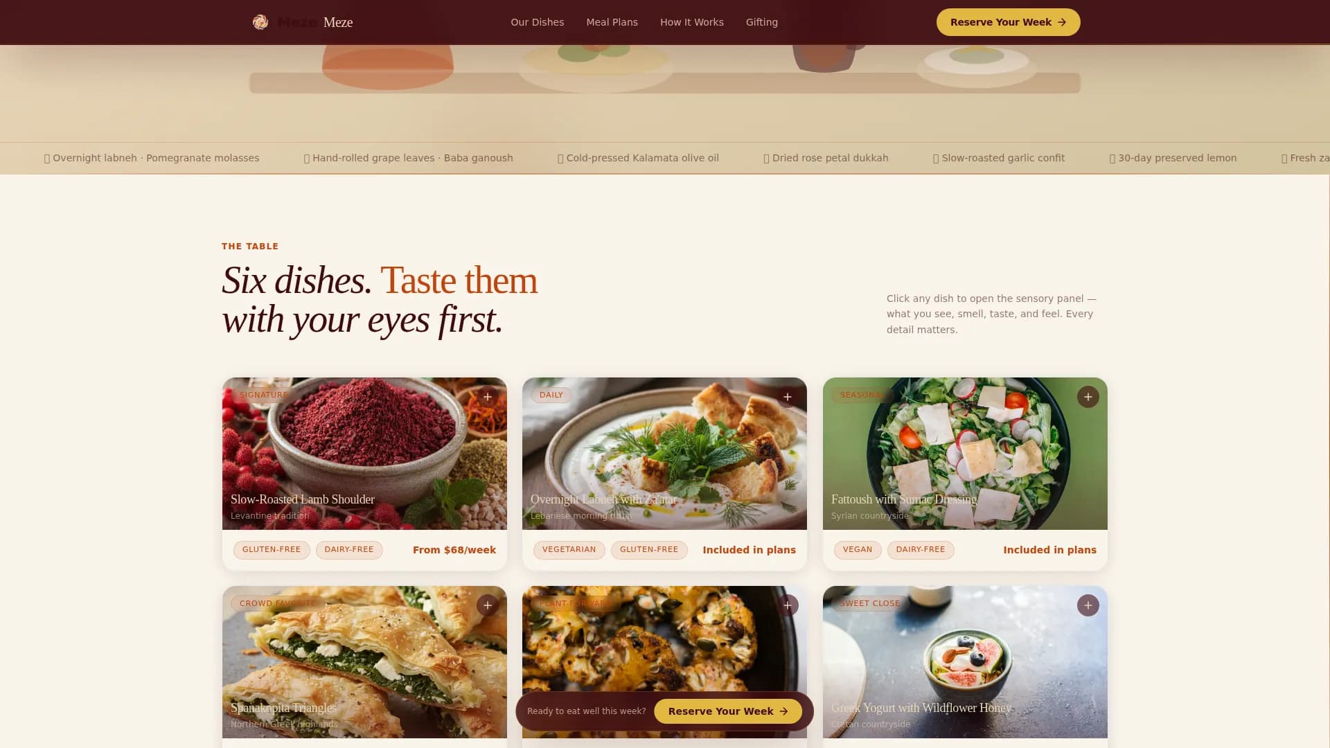 Meze - Authentic Mediterranean Catering Landing Page Template