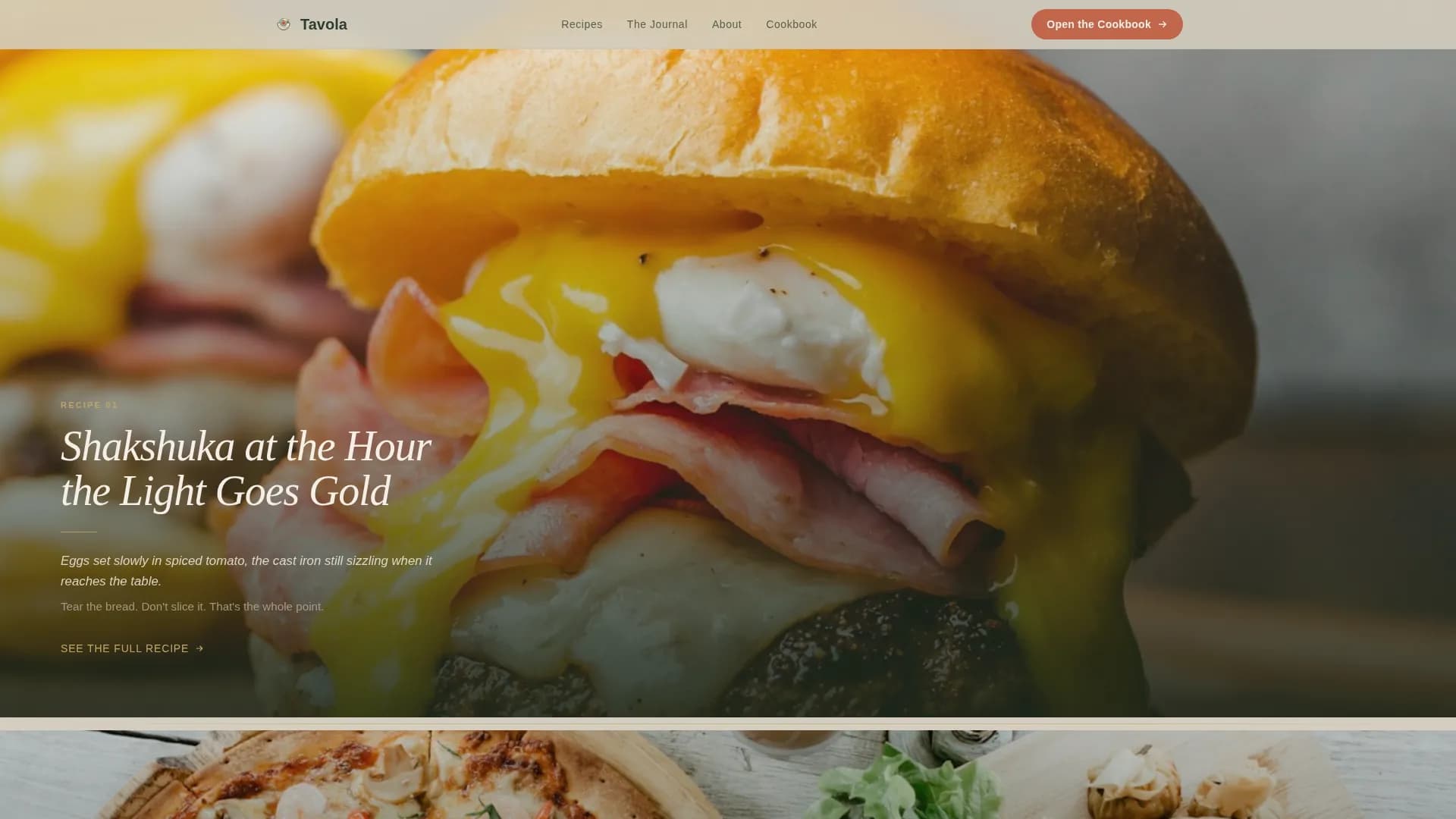 Mediterranean Diet Food & Dining Blog Website Template